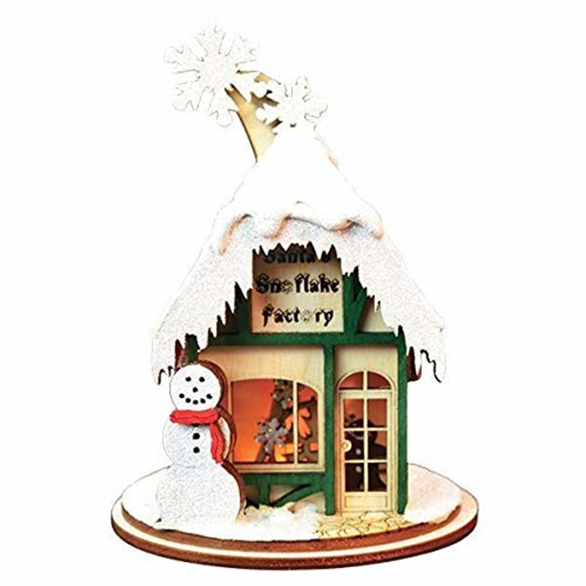 Old World Christmas Santa's Snowflake Factory Ornament