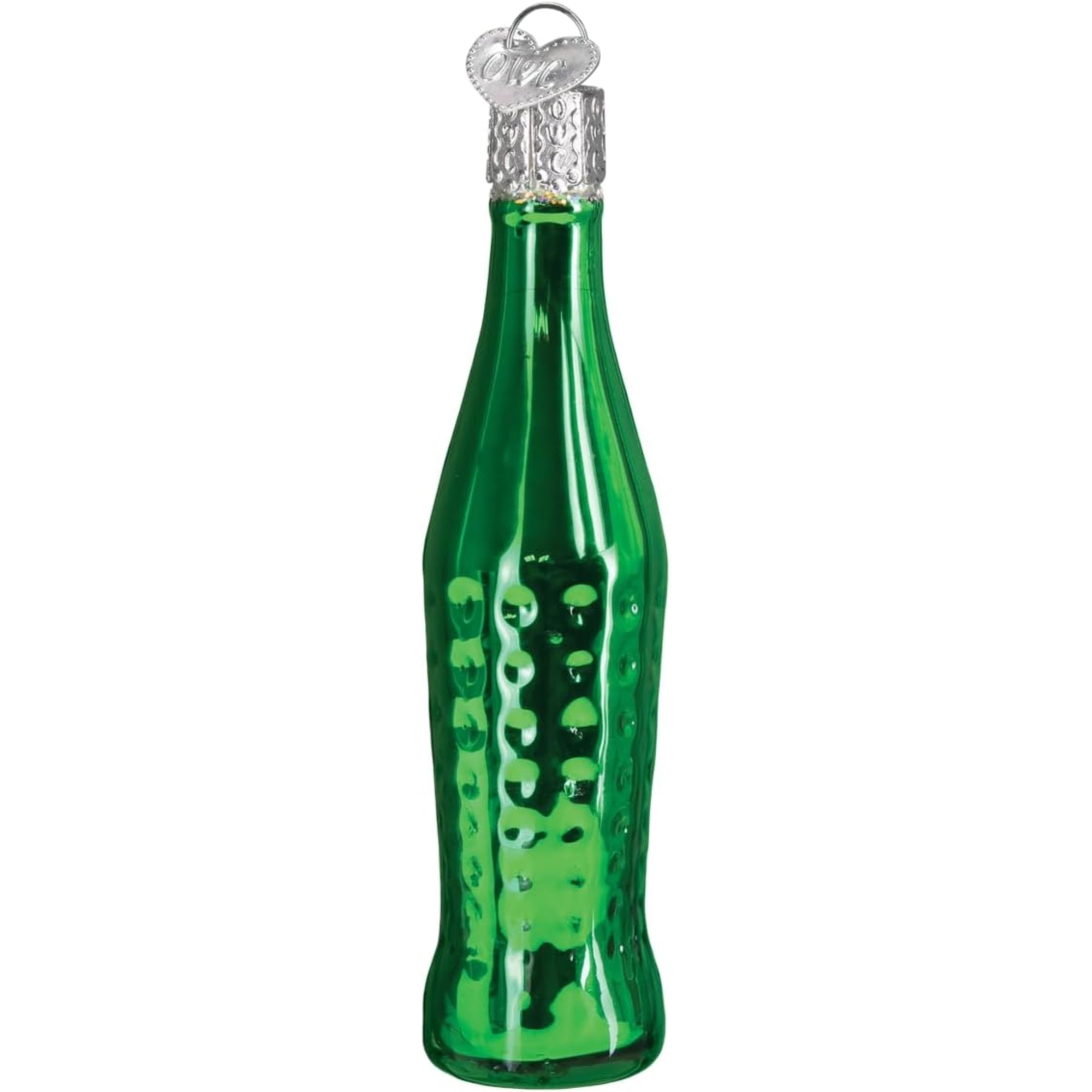 Old World Christmas Sprite Bottle Blown Glass Holiday Ornament
