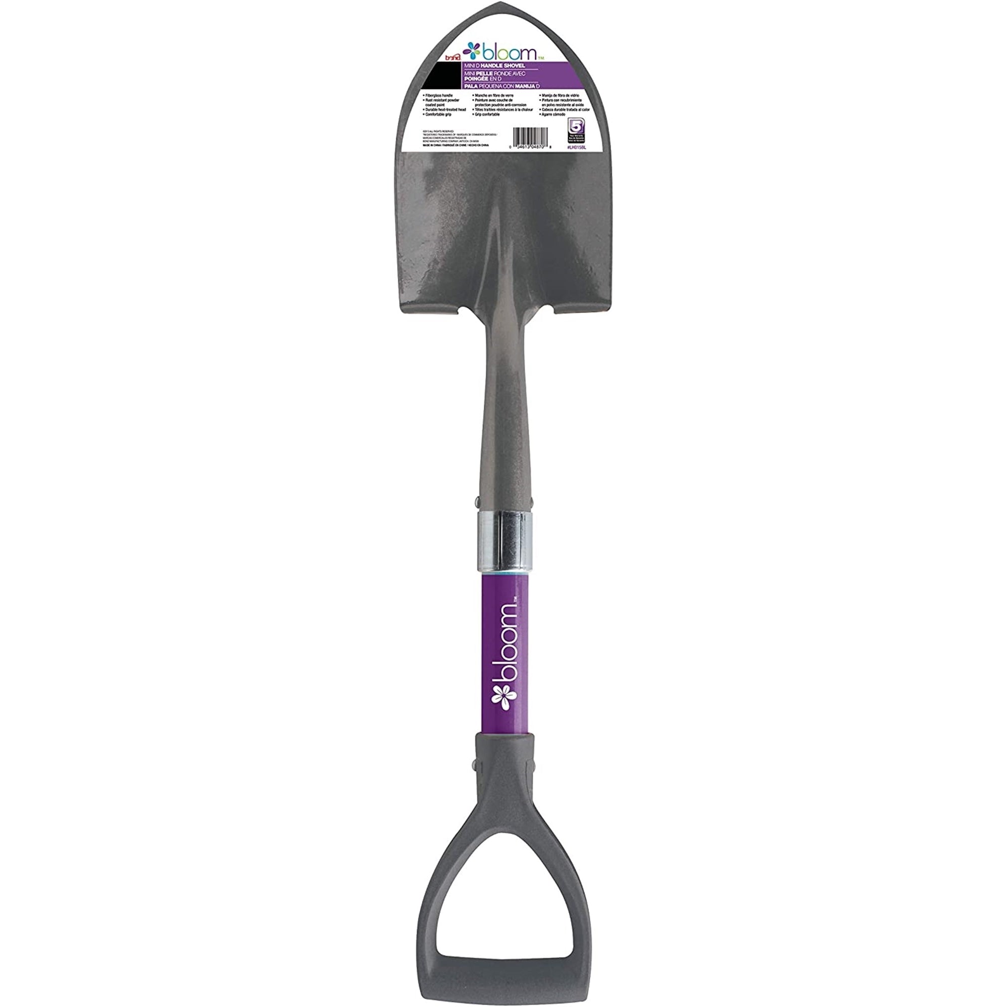 Bloom Mini D-Handle Shovel, Assorted Colors, Quantity 1