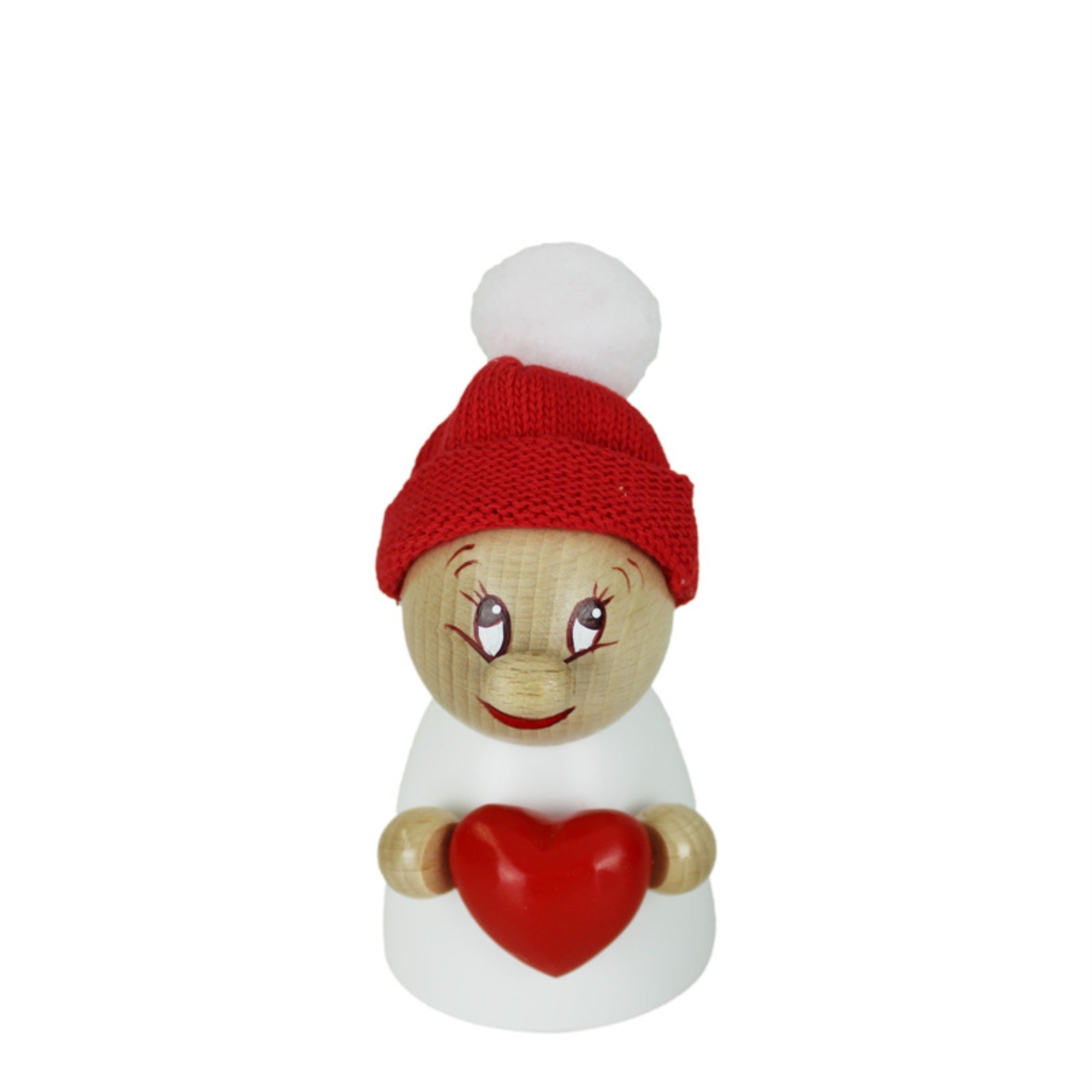 Steinbach Clumsy Mini Collection, Valentine with Fabric Beanie/Big Bobble, 4.7"