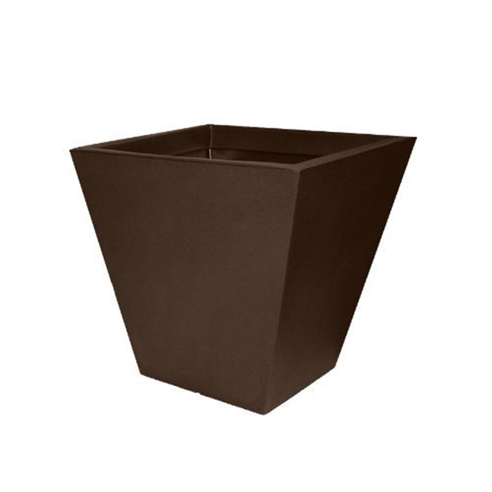 Tusco Products CT18ES Cosmopolitan Square Garden Planter, 18 x 18-Inch, Espresso