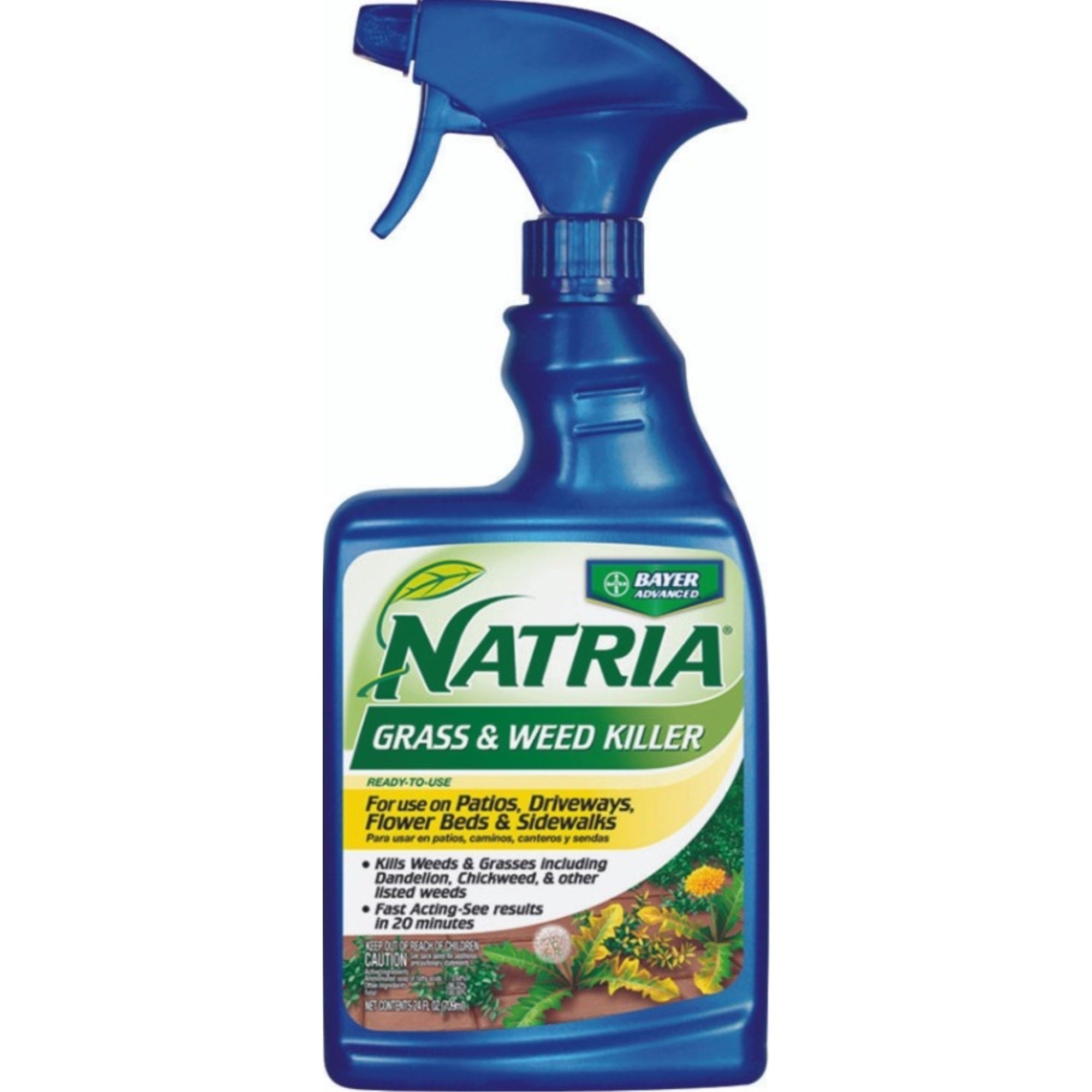 Natria Grass and Weed Killer Spray, Ready-To-Use, 24 Ounces