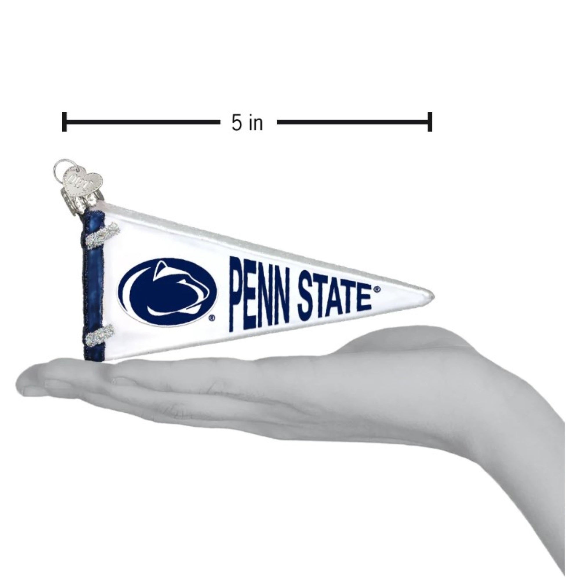 Old World Christmas Blown Glass Christmas Ornament, Penn State Nittany Lions Pennant