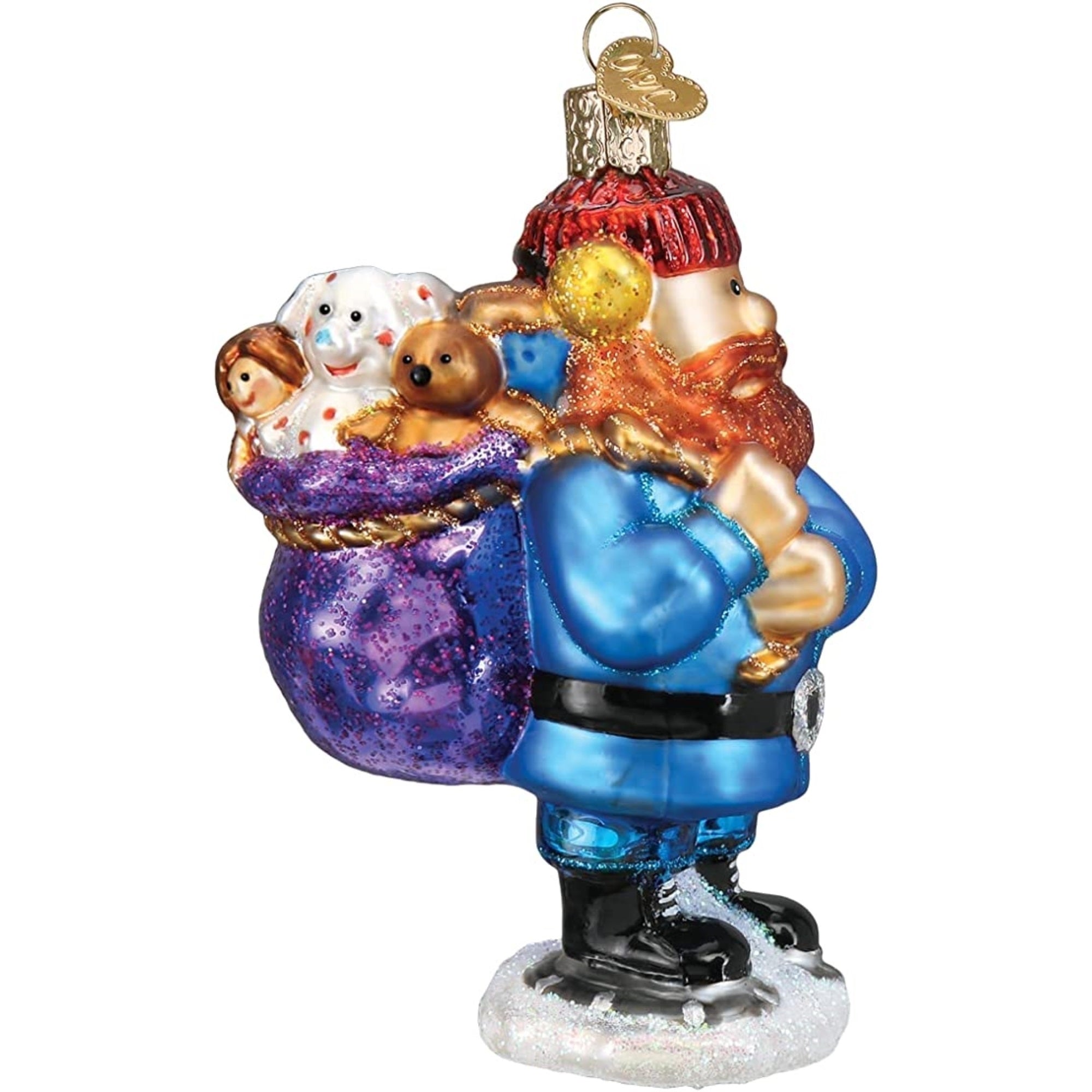 Old World Christmas Ornament, Glass, Yukon Cornelius