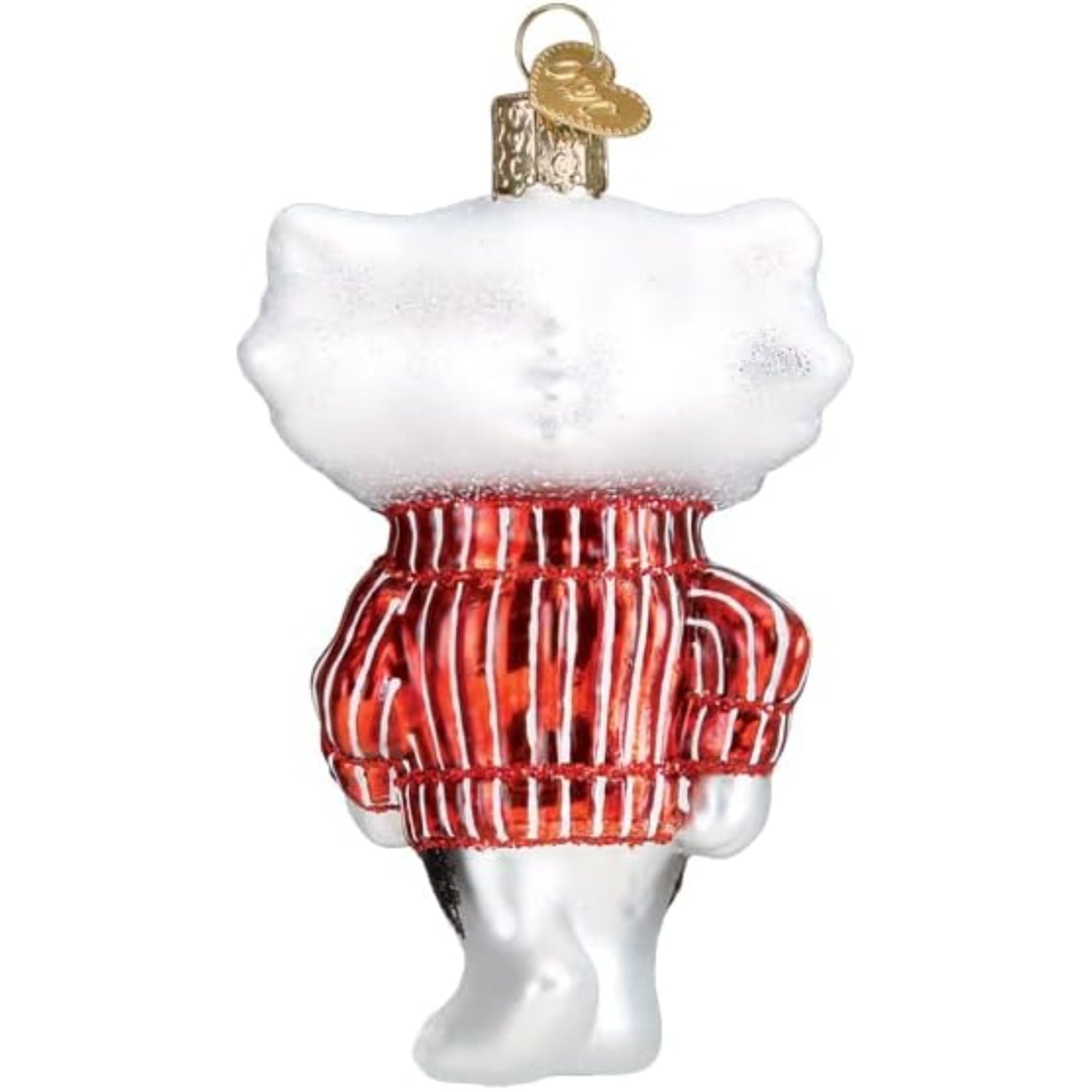 Old World Christmas Wisconsin Bucky Glass Ornament for Christmas Tree