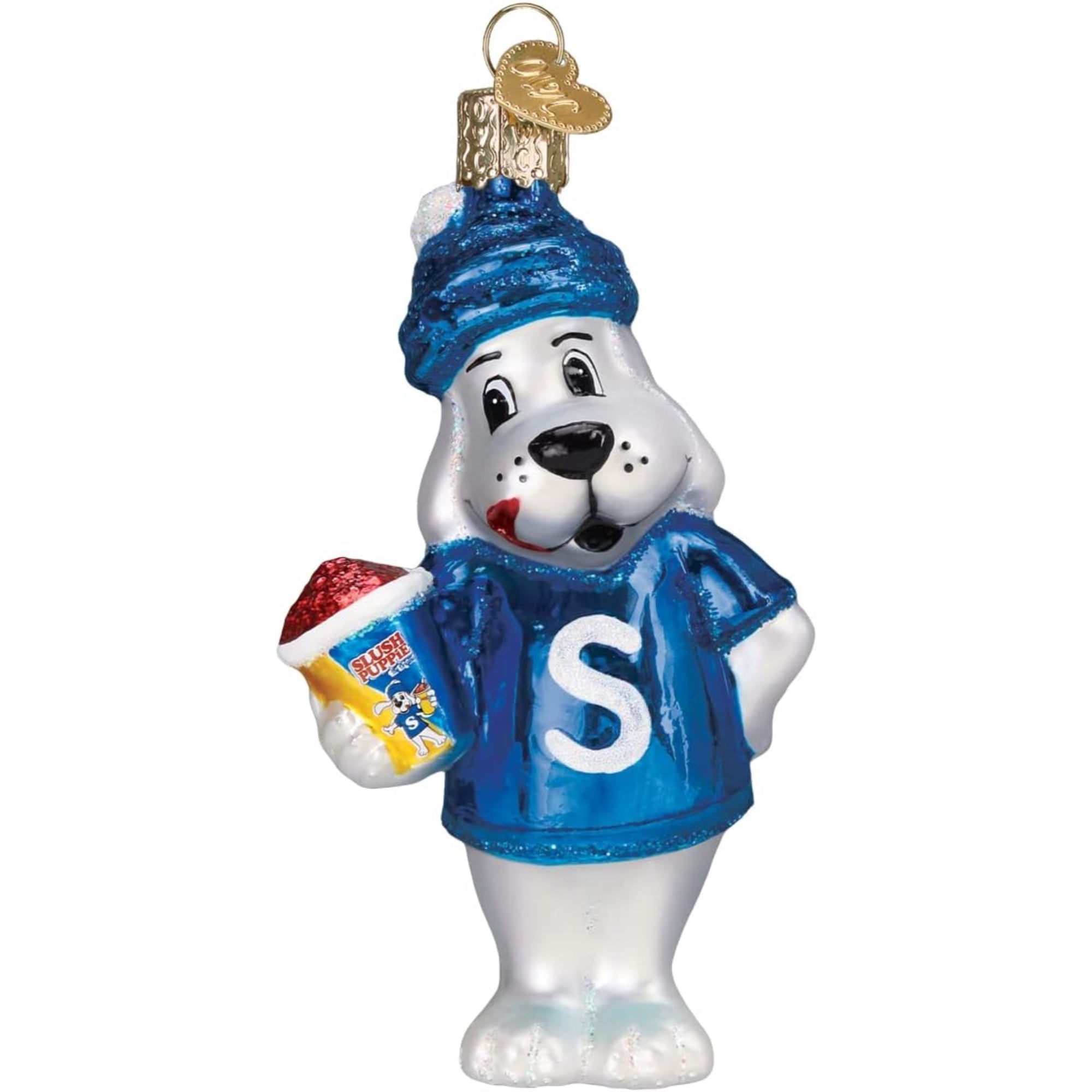 Old World Christmas Slush Puppie Blown Glass Holiday Ornament