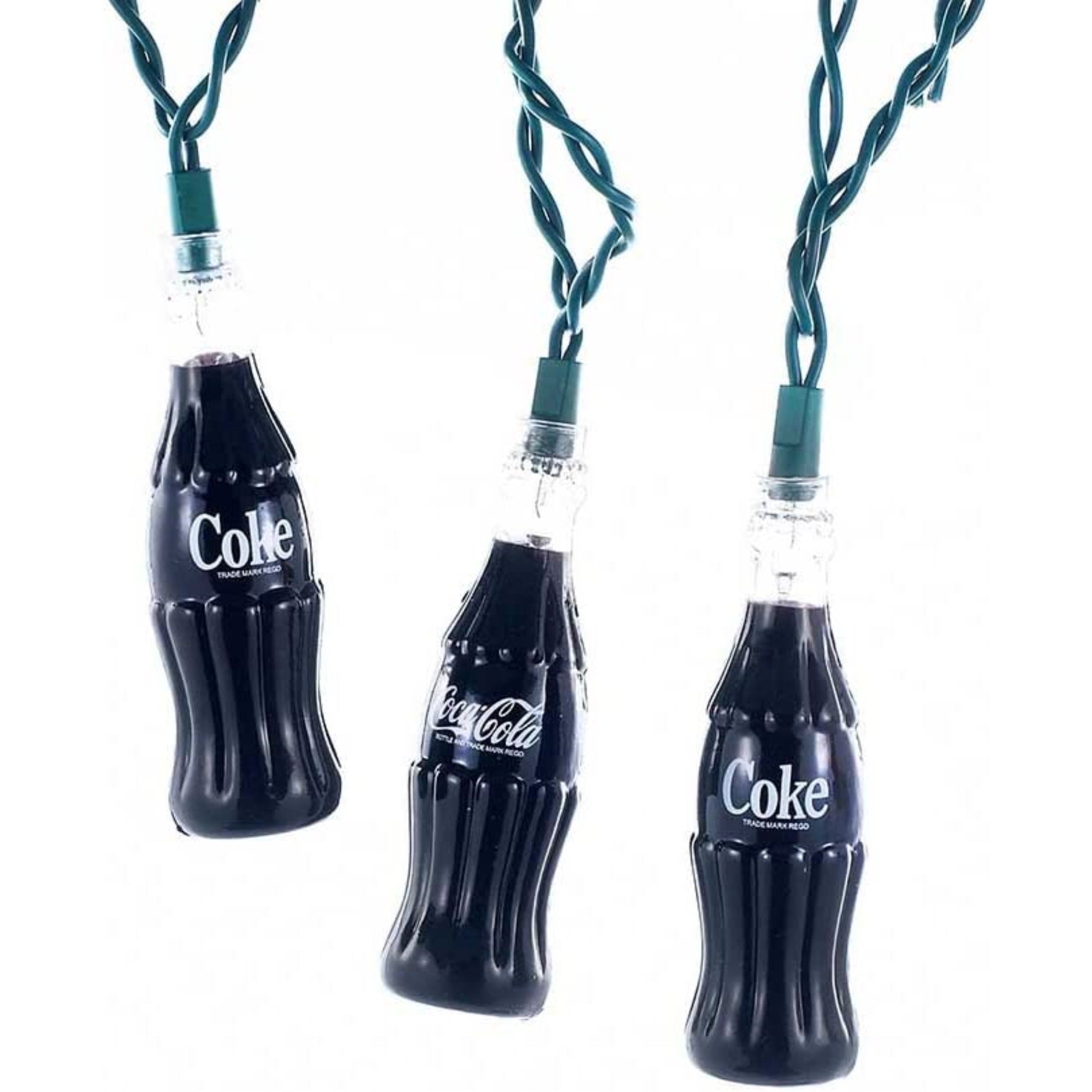 Kurt Adler Indoor/Outdoor String 10-Light Set, Coca-Cola Bottle Light Set, 11.5