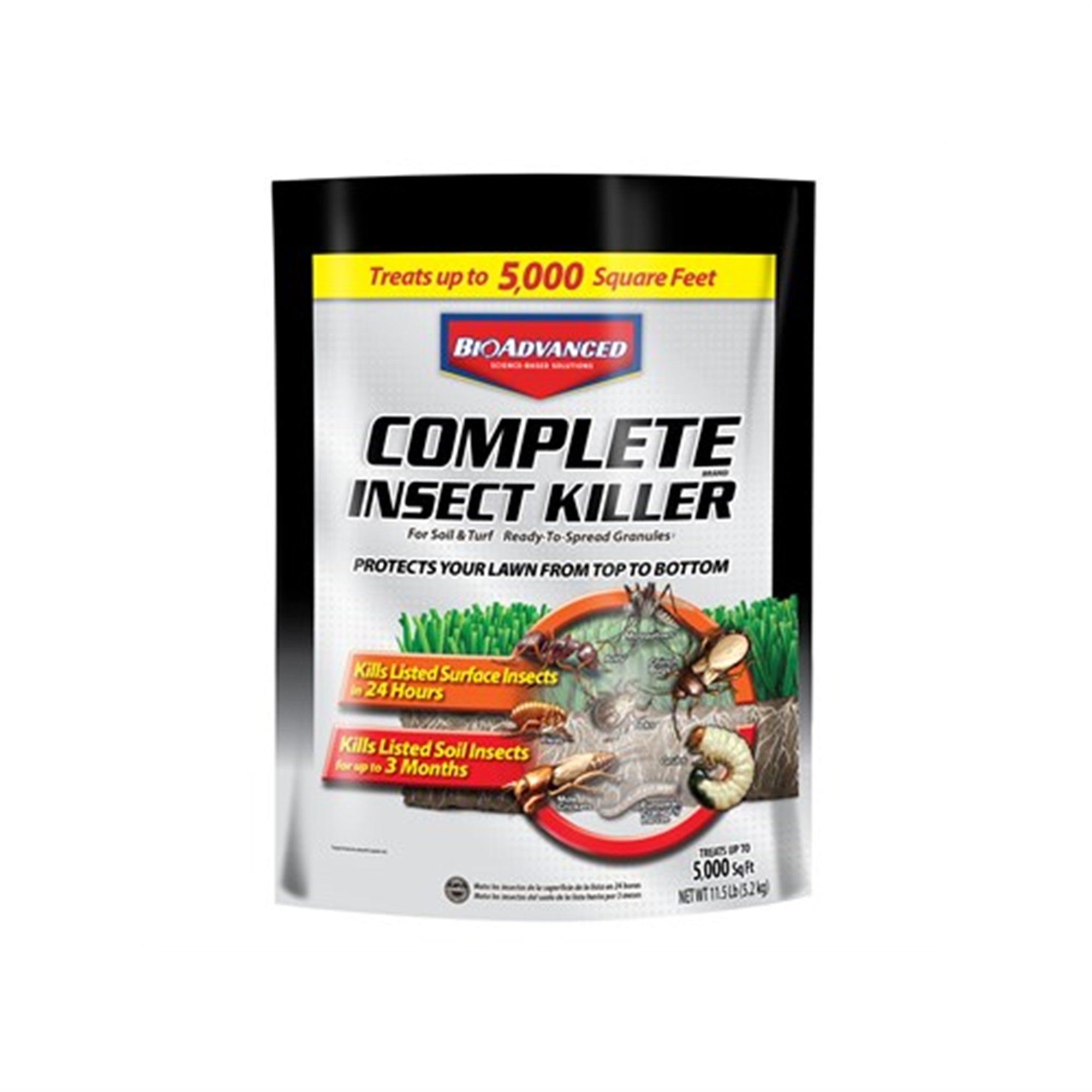 BioAdvanced Complete Insect Killer for Soil & Turf, Granular, 11.5LB Bag