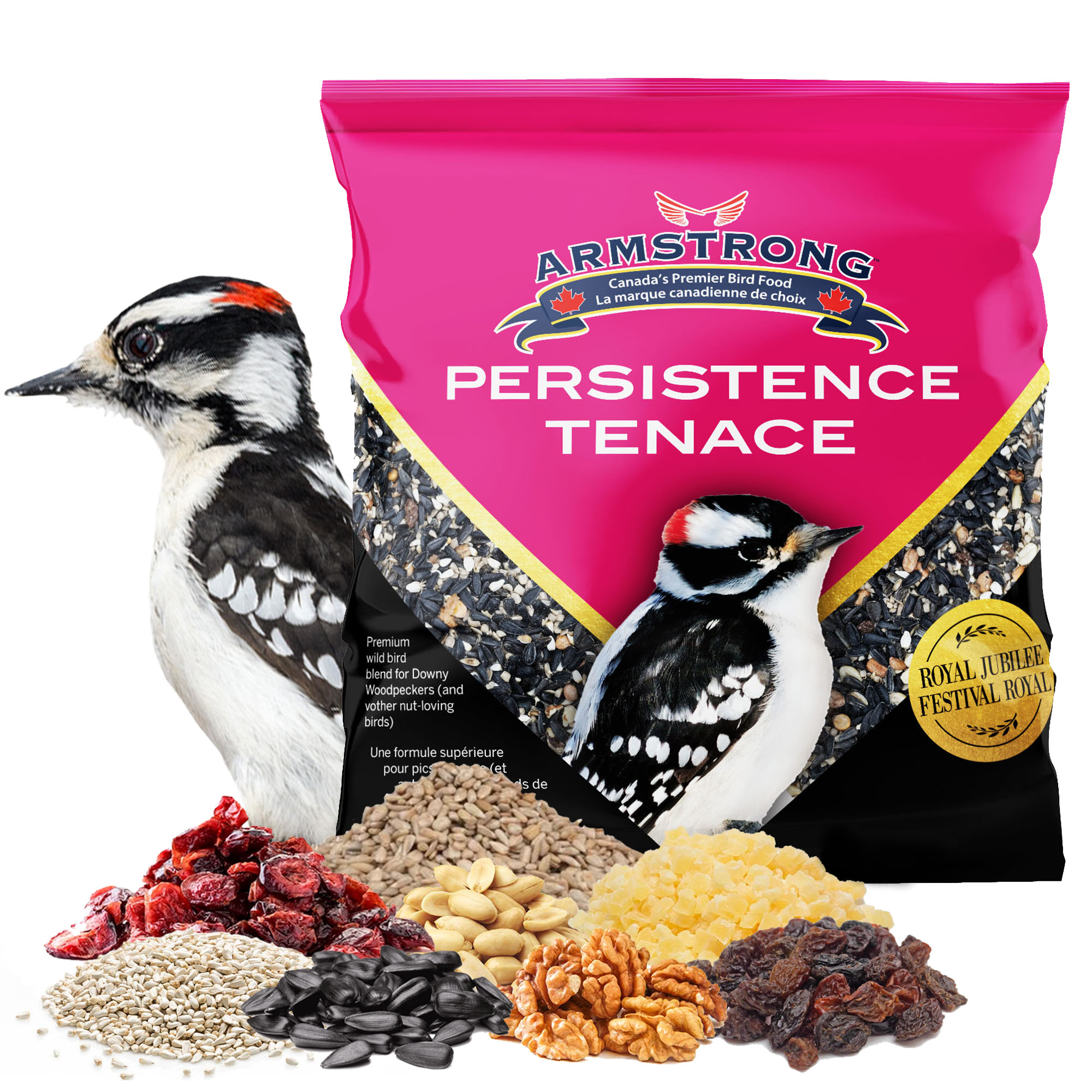 Armstrong Wild Bird Food Royal Jubilee Persistence Bird Seed Blend for Woodpeckers