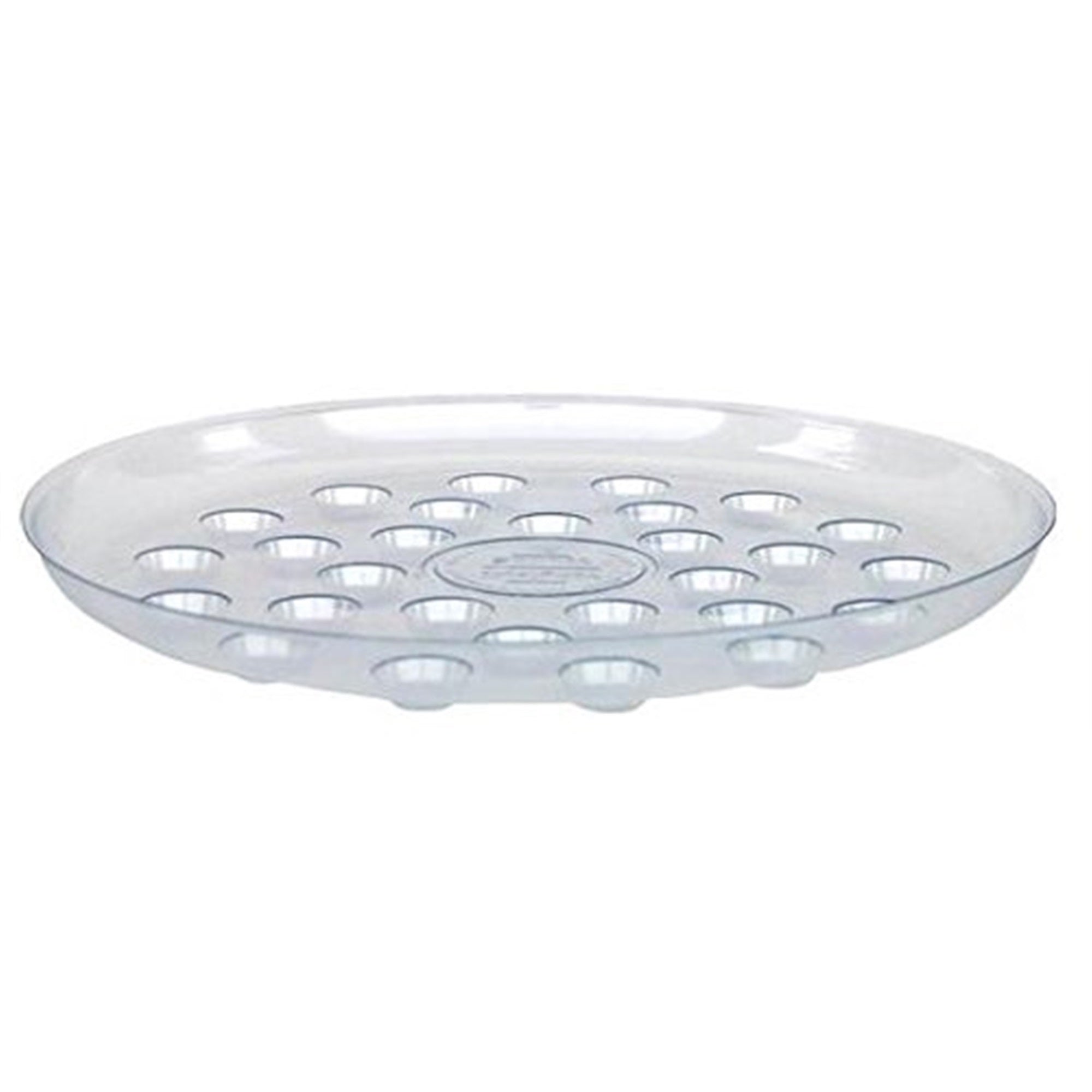 CWP Heavy Gauge Footed Carpet Saver Saucer, 16-Inch Diameter, Clear