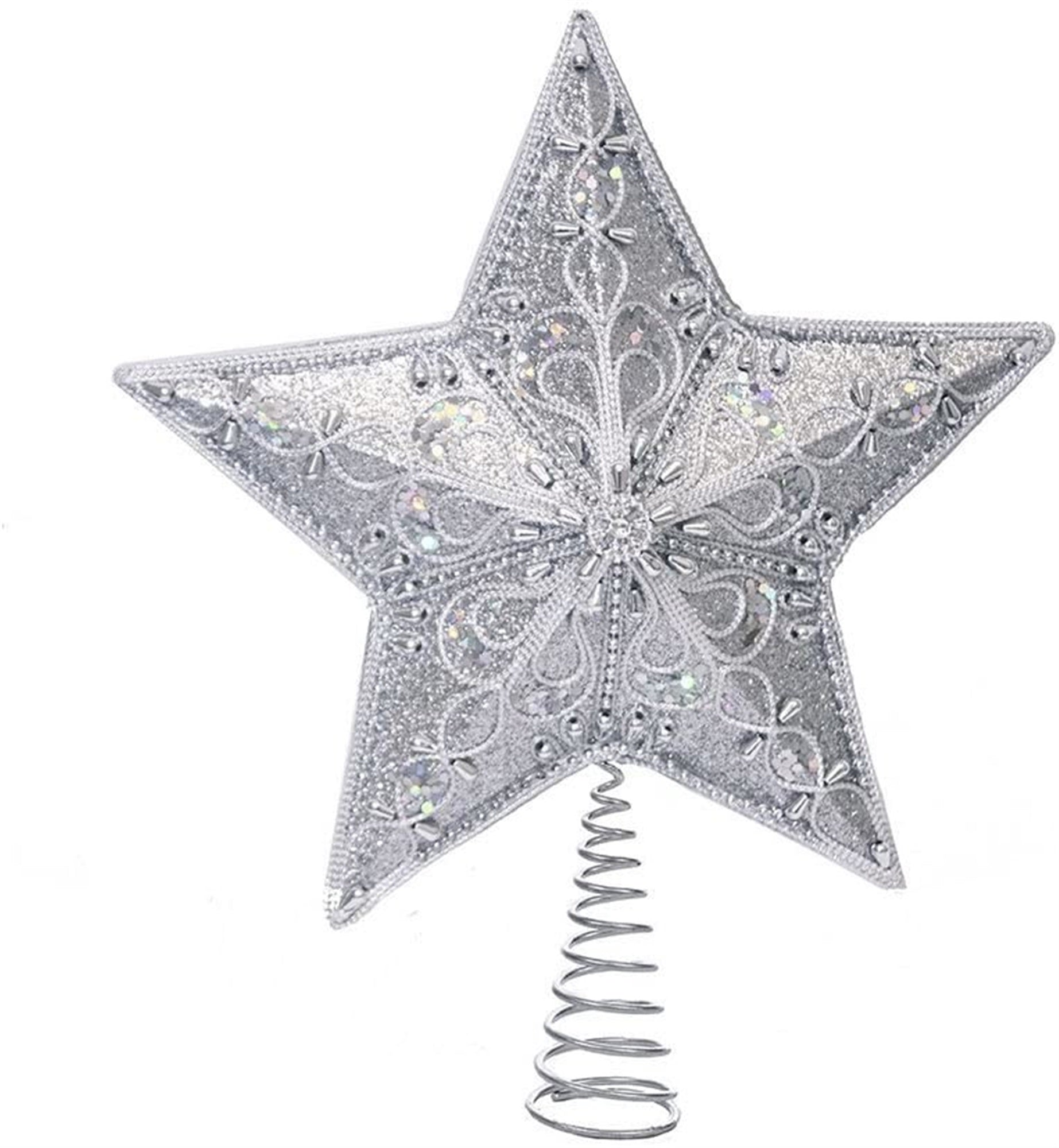 Kurt Adler (S4341) Star Treetop, Silver, 13.5