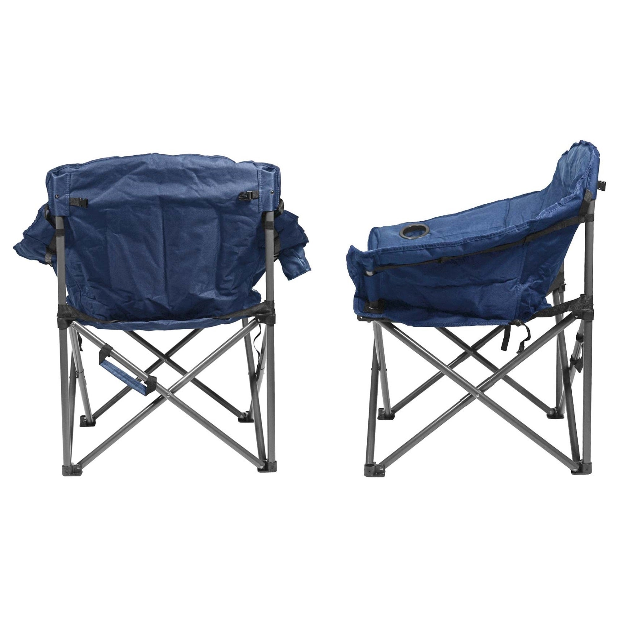 Zenithen Limited Alternative Club Portable Folding Outdoor Camping Chair, Navy Blue