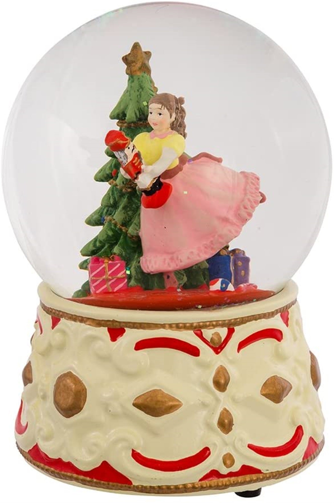 Kurt Adler Clara Musical Water Globe with Nutcracker, 5.5-Inch