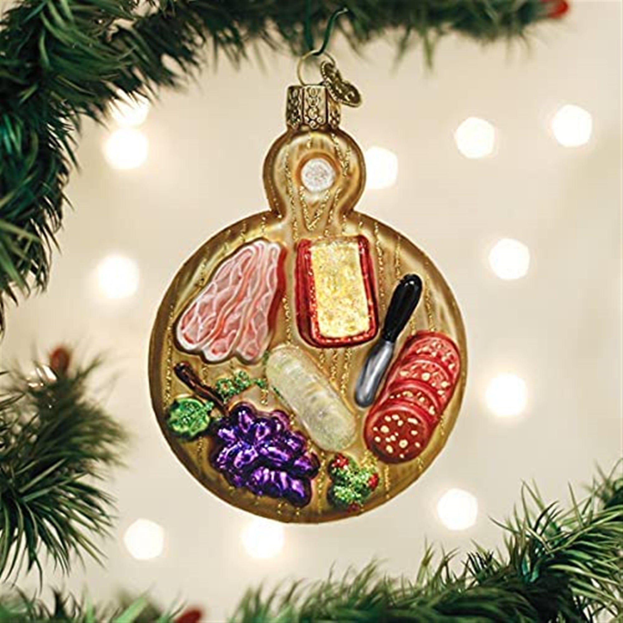 Old World Christmas Glass Blown Ornament, Charcuterie Board