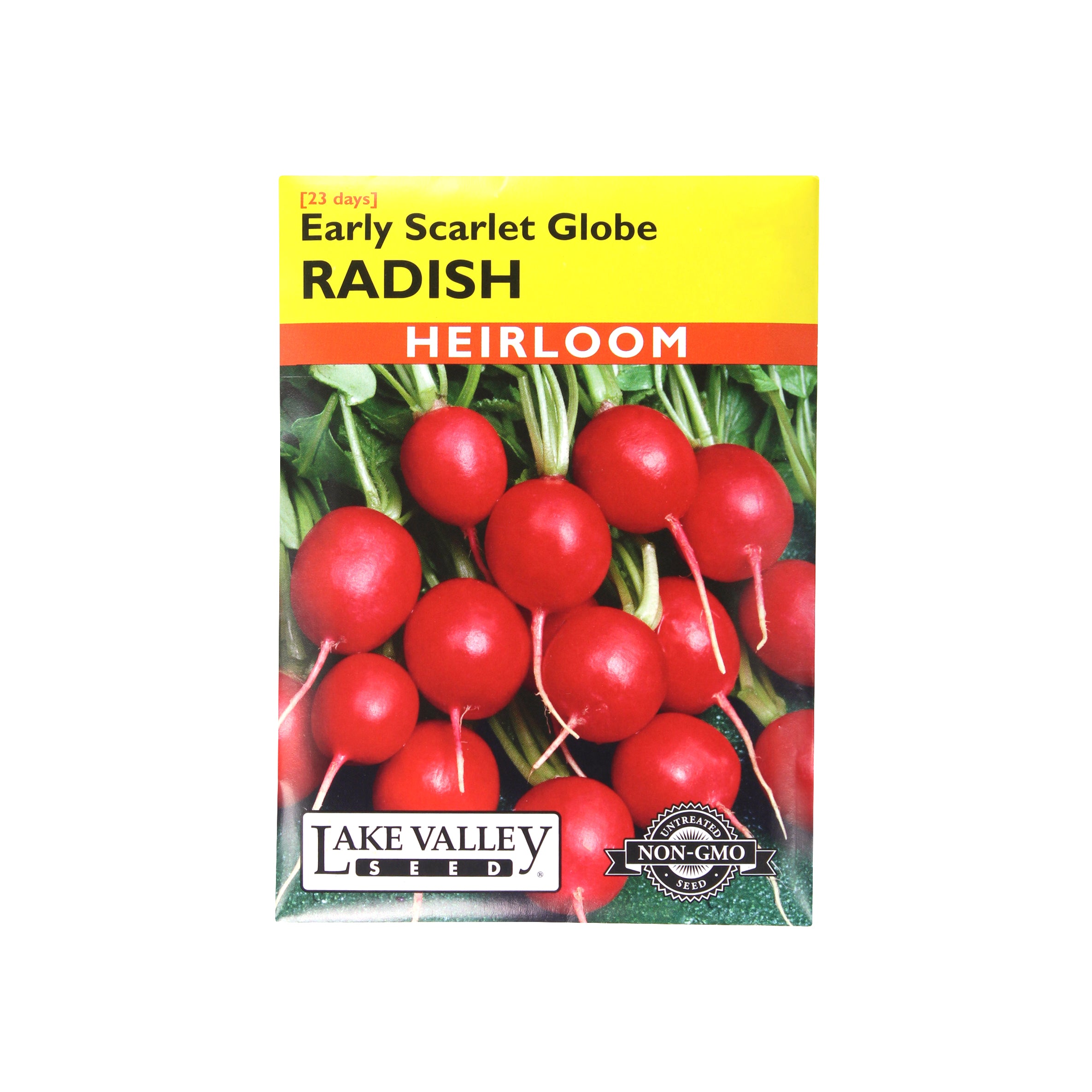 Lake Valley Seed Radish Early Scarlet Globe Heirloom Vegetable Seeds, 4.5g