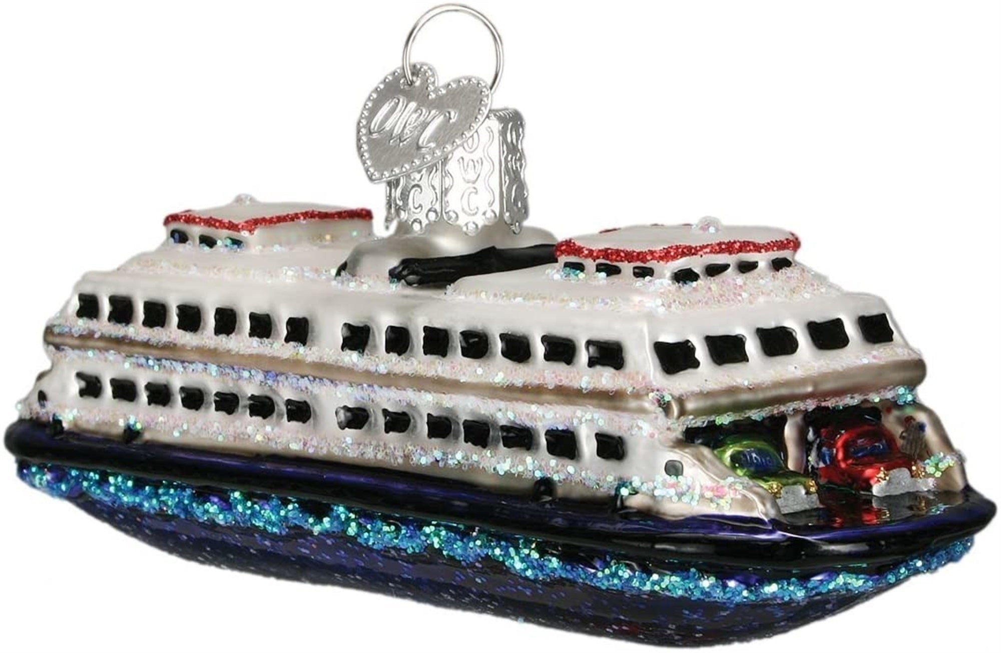 Old World Christmas 46046 Glass Blown Ferry Ornament