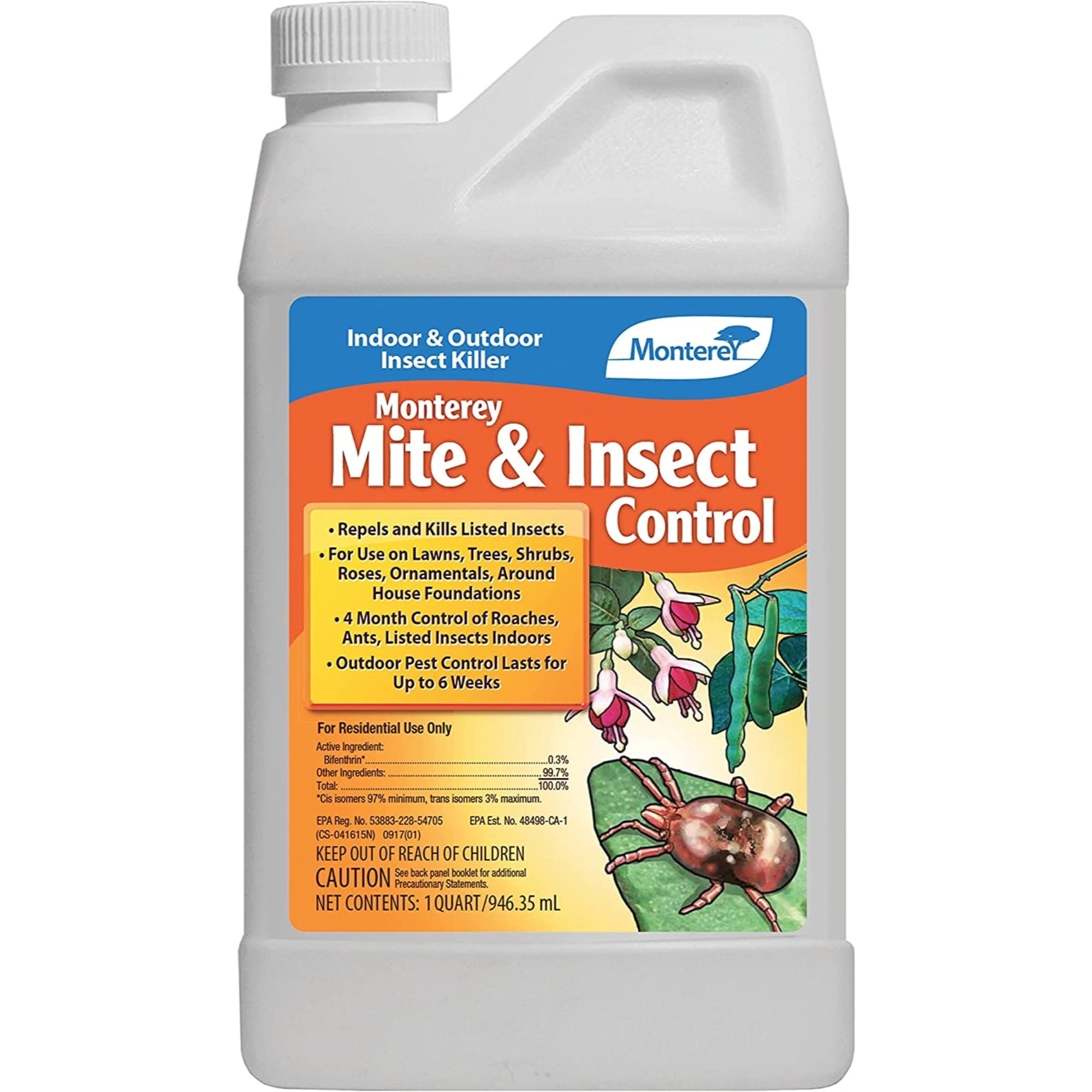 Monterey Mite & Insect Control Insect Spray, 32 Ounces
