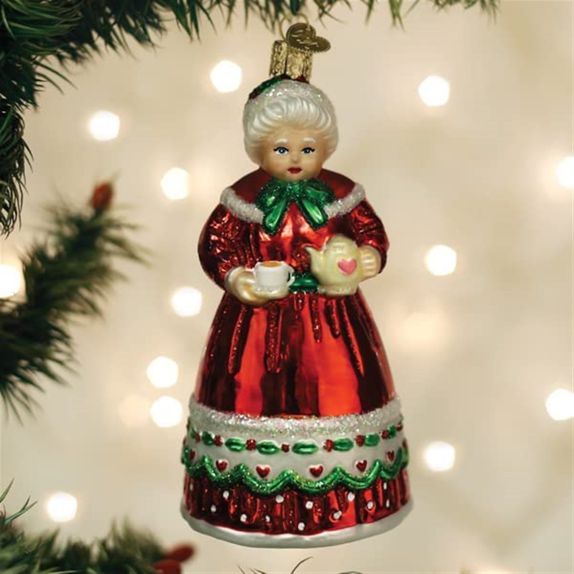 Old World Christmas Blown Glass Christmas Ornament, Mrs. Claus