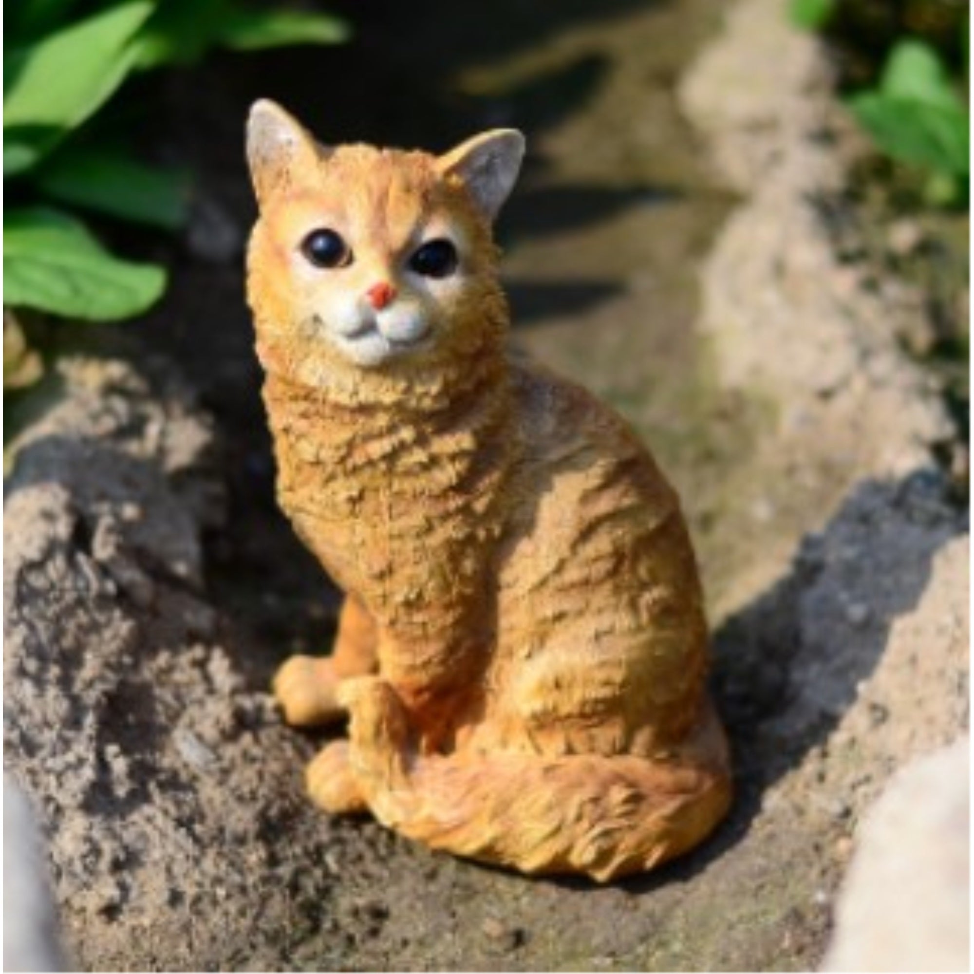 Michael Carr Designs Figurine for Garden, Patio and Lawns, Sitting Cat 11.5"