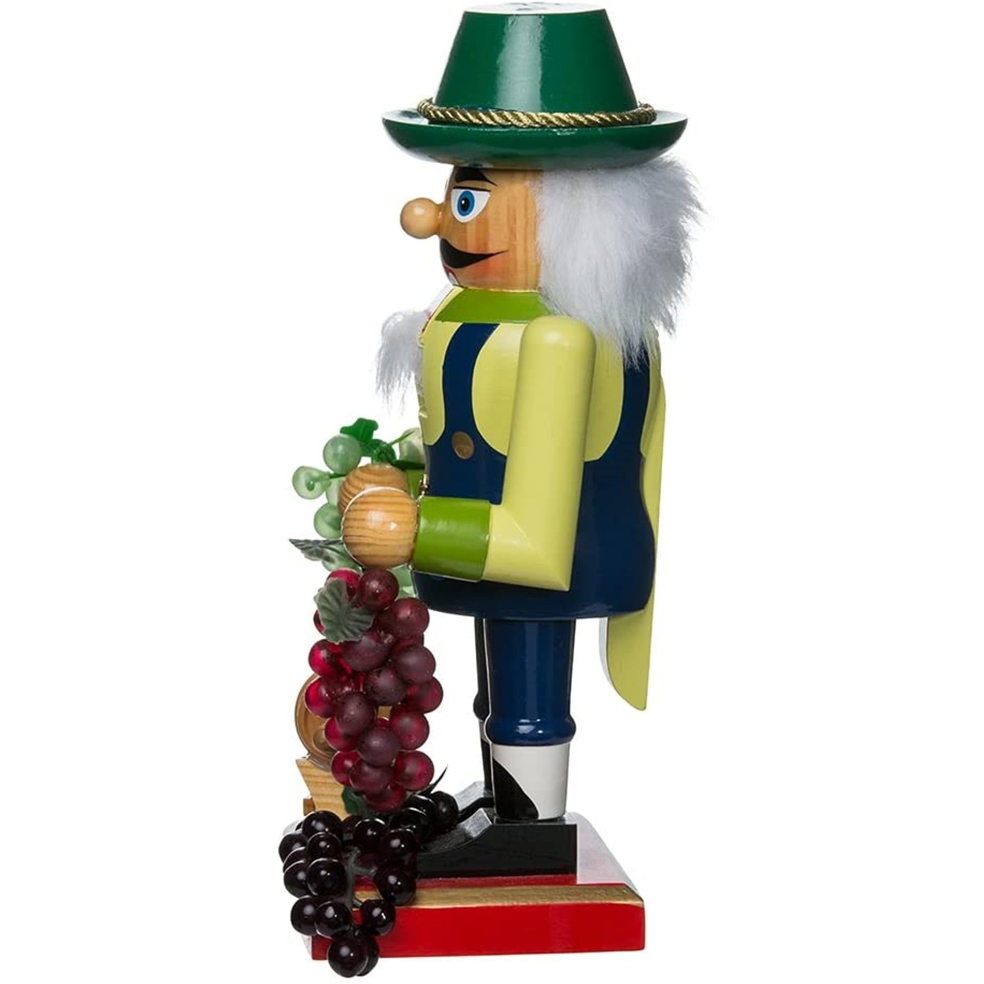 Kurt Adler Chubby Nutcracker Collection, Winemaker Nutcracker, 10.25"