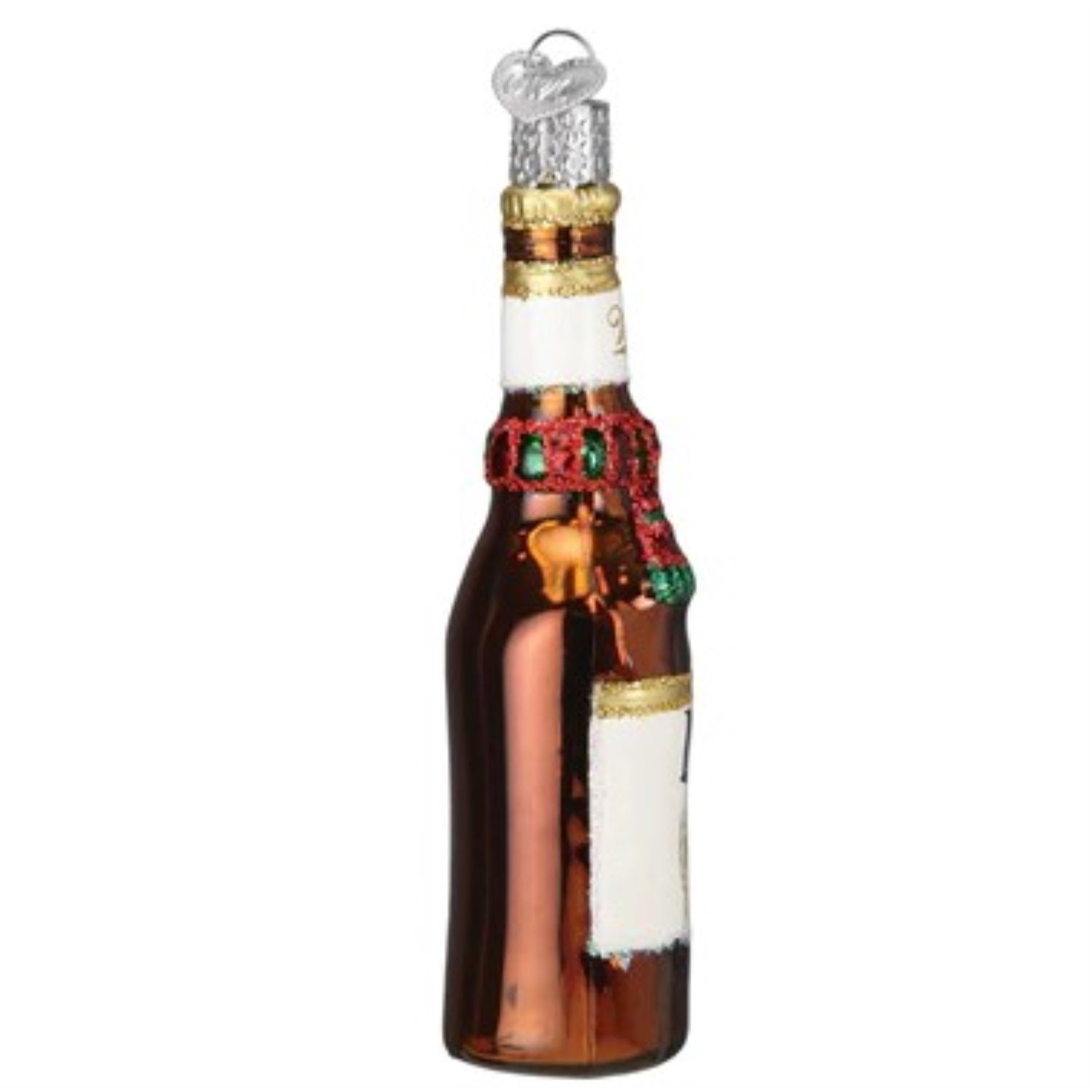 Old World Christmas Blown Glass Christmas Ornaments, Holiday Miller Lite Bottle