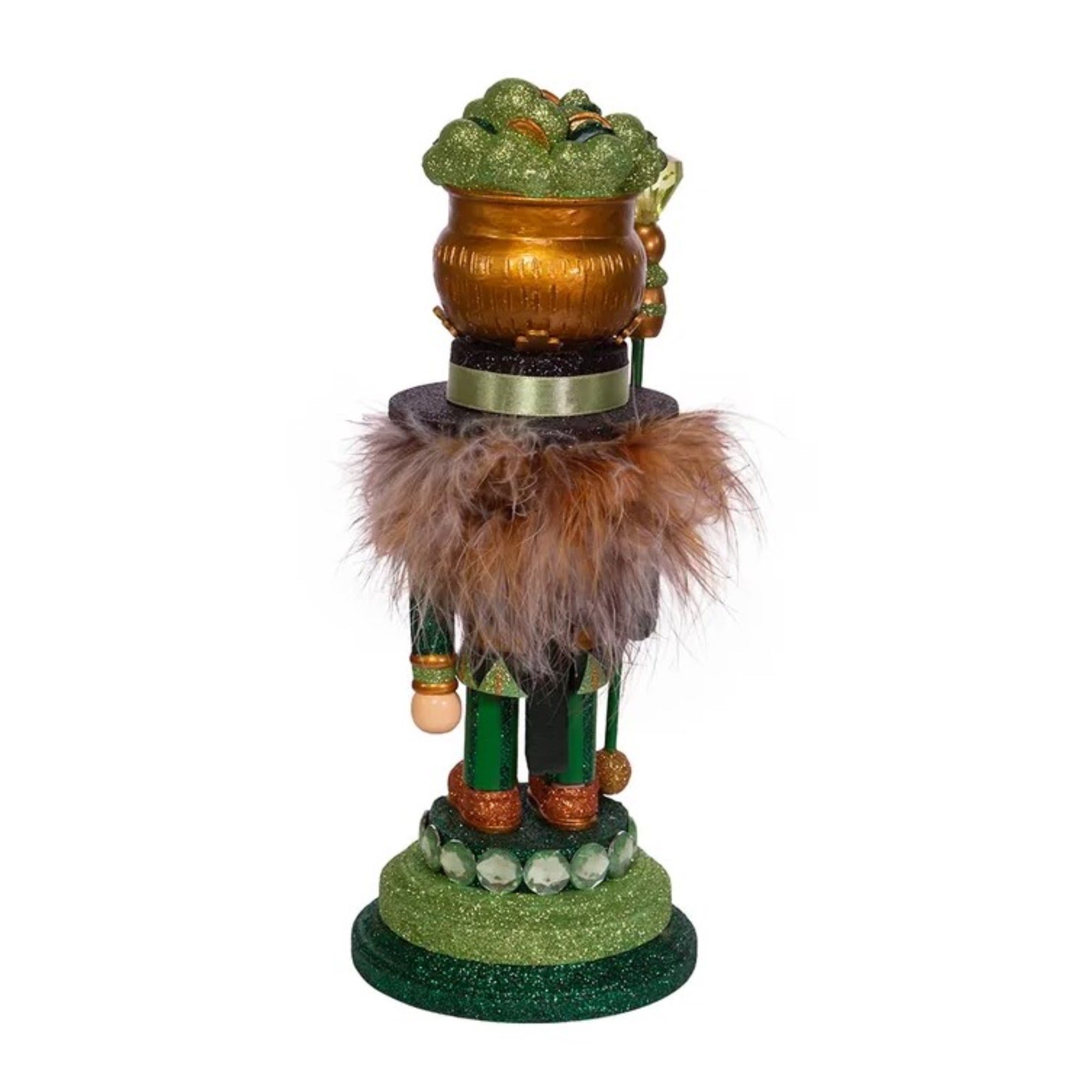 Kurt Adler Hollywood Nutcrackers, Irish Nutcracker with Pot of Gold Hat, 12"