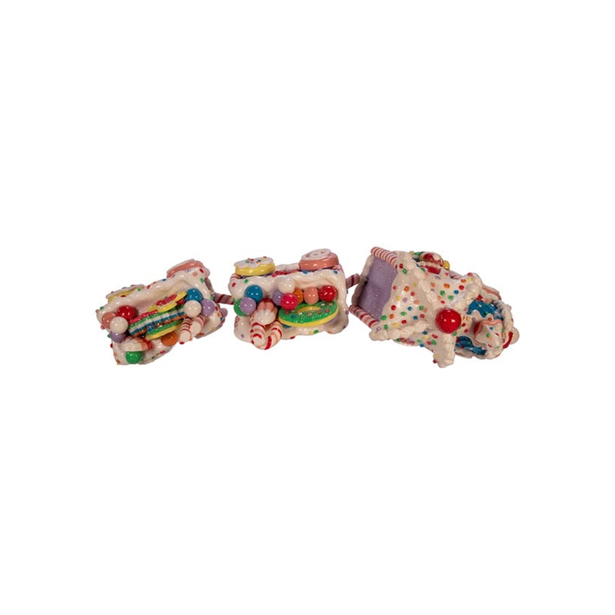 Kurt S. Adler Claydough Gingerbread and Candy Train Set, 14.4"