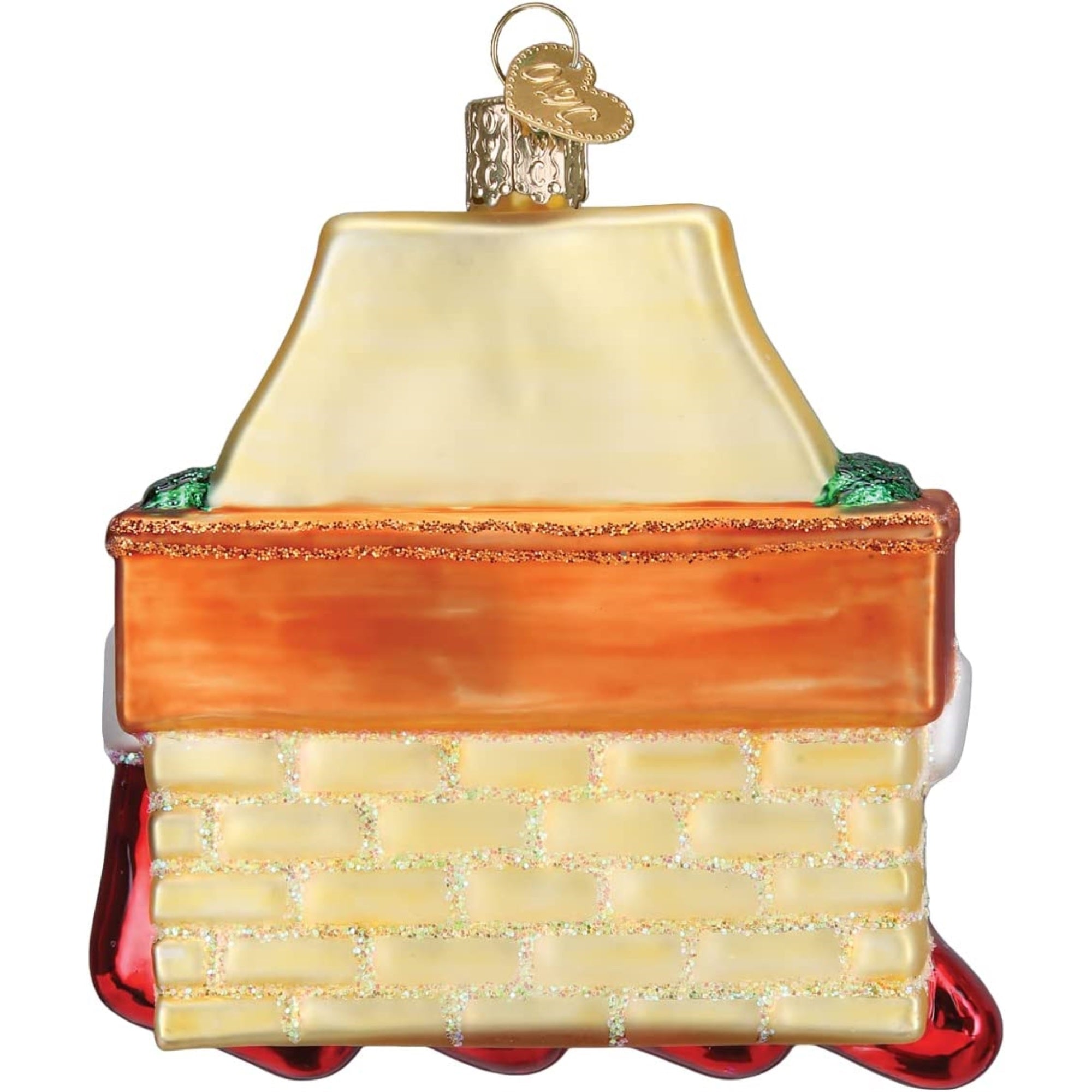 Old World Christmas Glass Blown Family of 4 Stockings Ornament, 4"