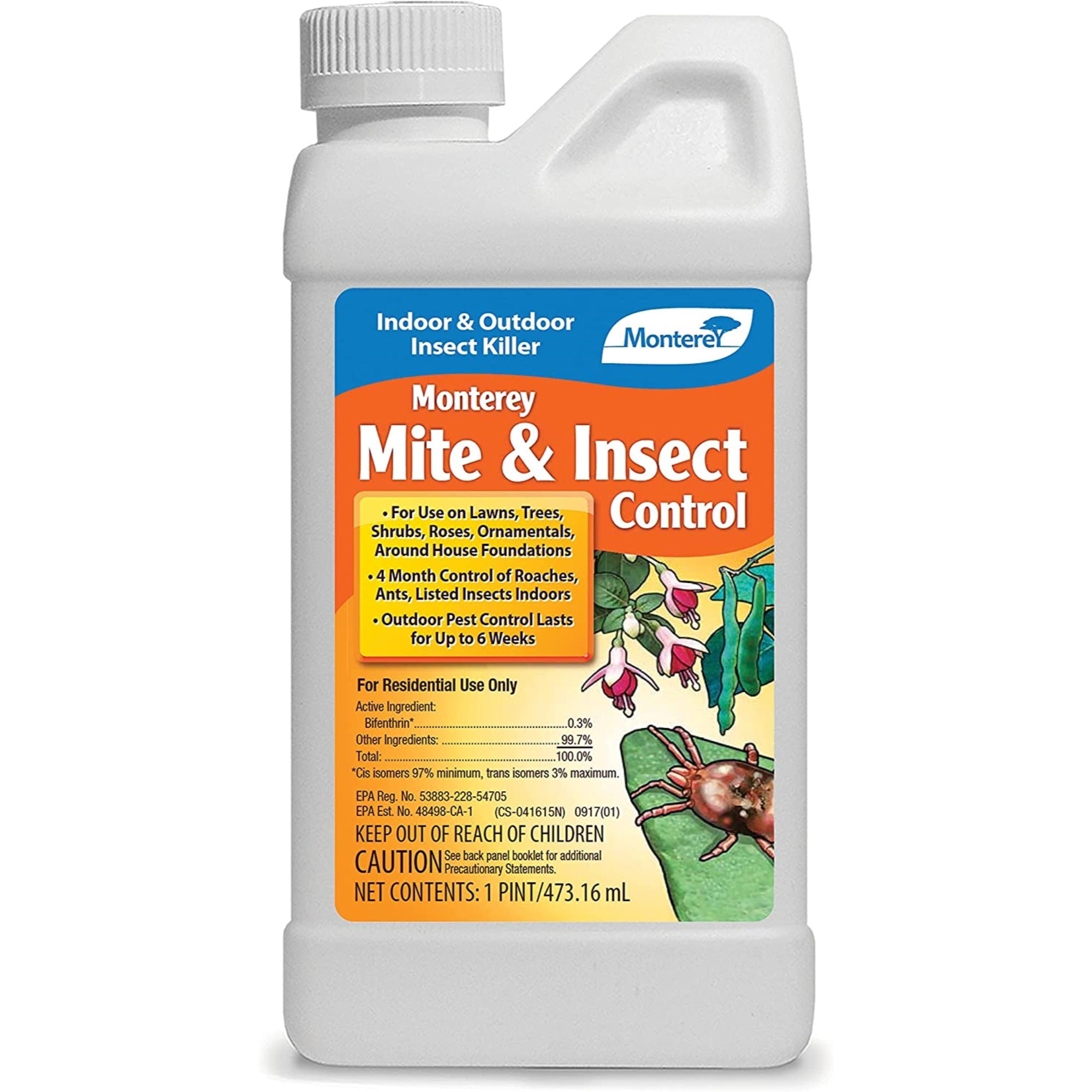 Monterey Mite & Insect Control Insecticide, Concentrate, 16 Ounces