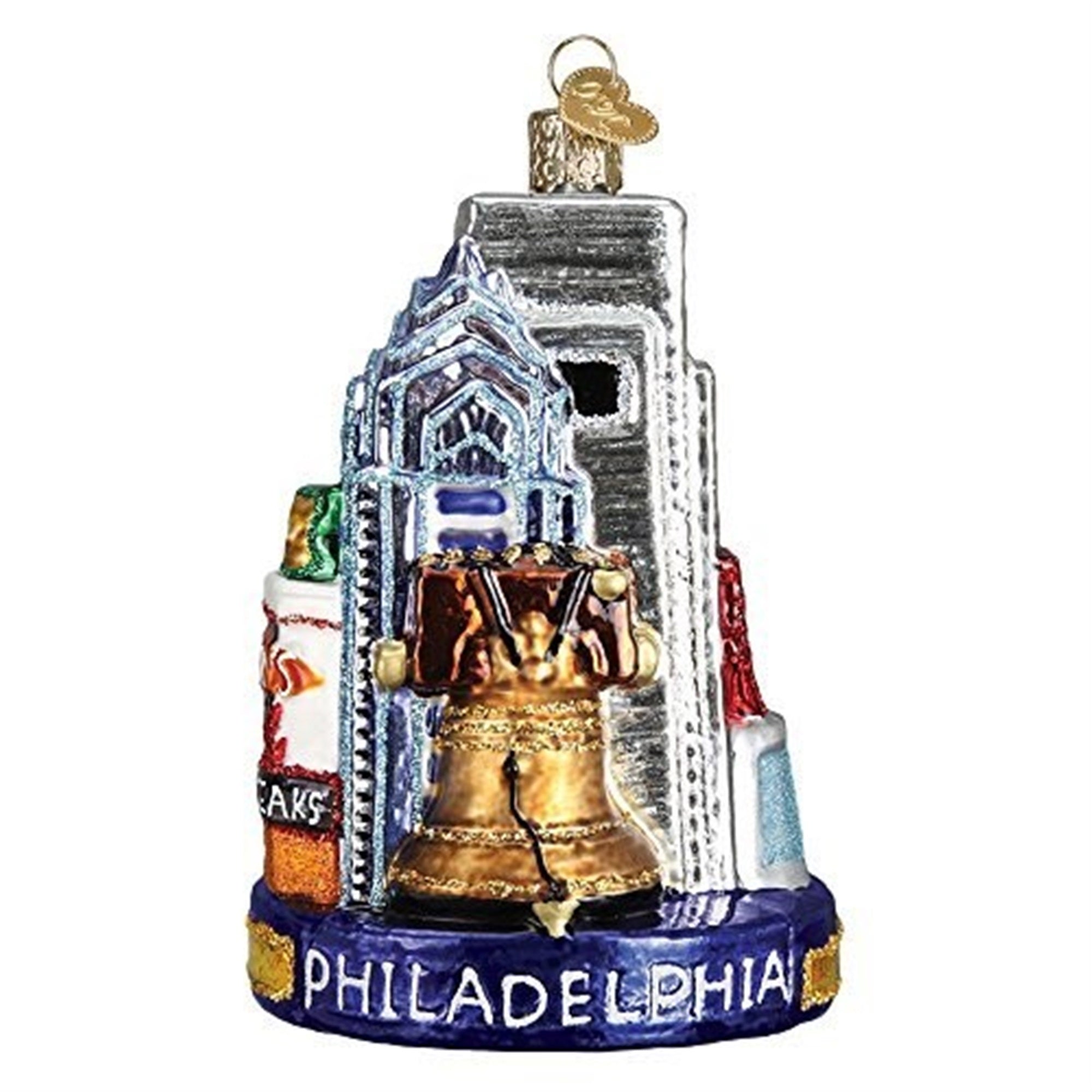 Old World Christmas Philadelphia Glass City of Brotherly Love