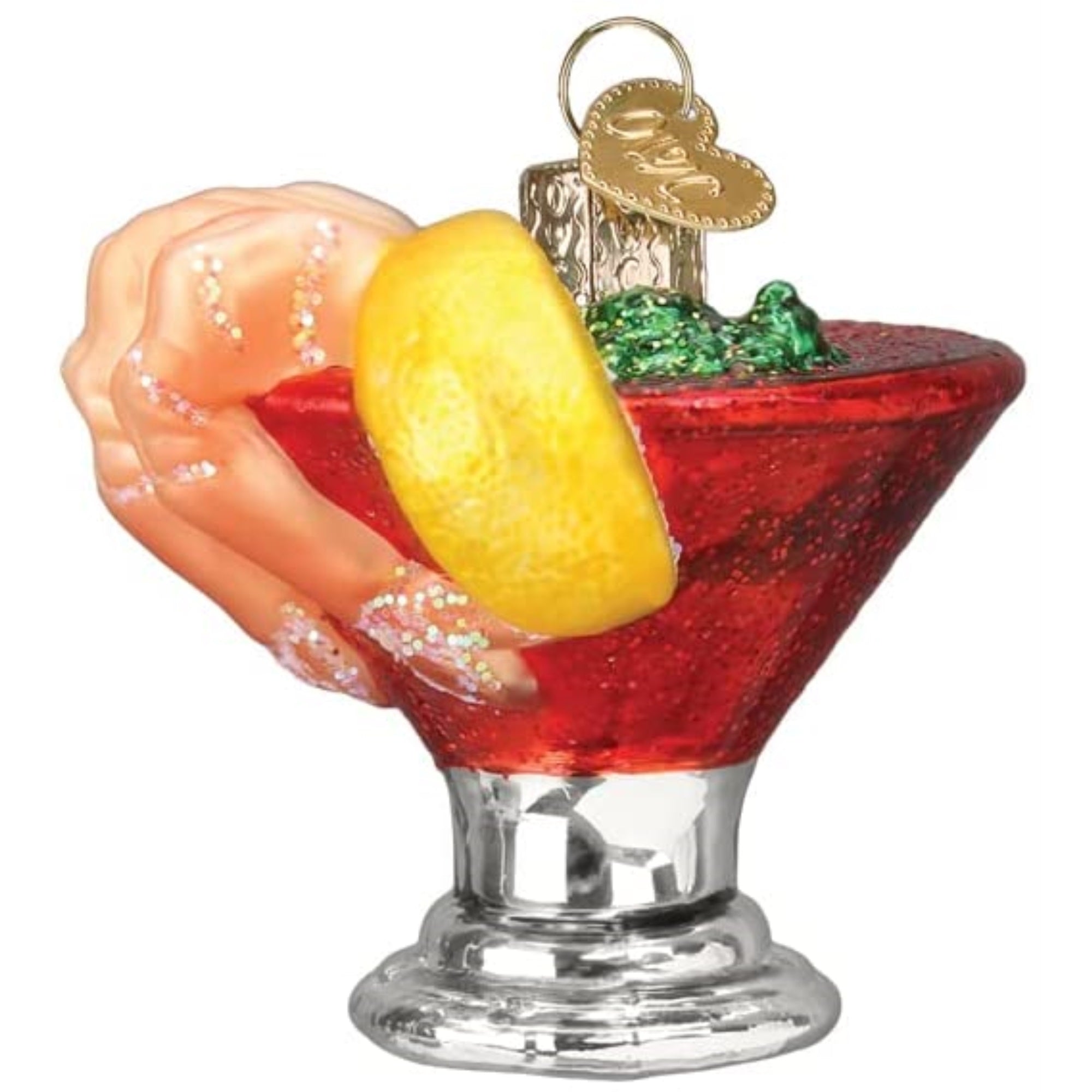 Old World Christmas Glass Blown Tree Ornament, Shrimp Cocktail