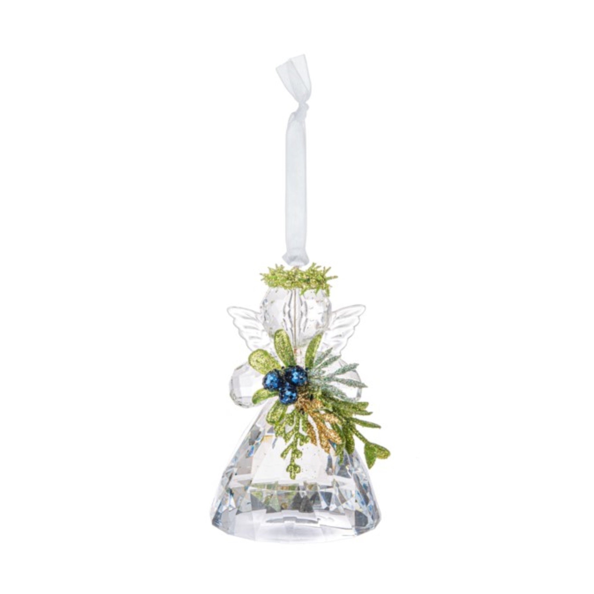 Ganz Christmas Mistletoe Angel Ornament 3.5"