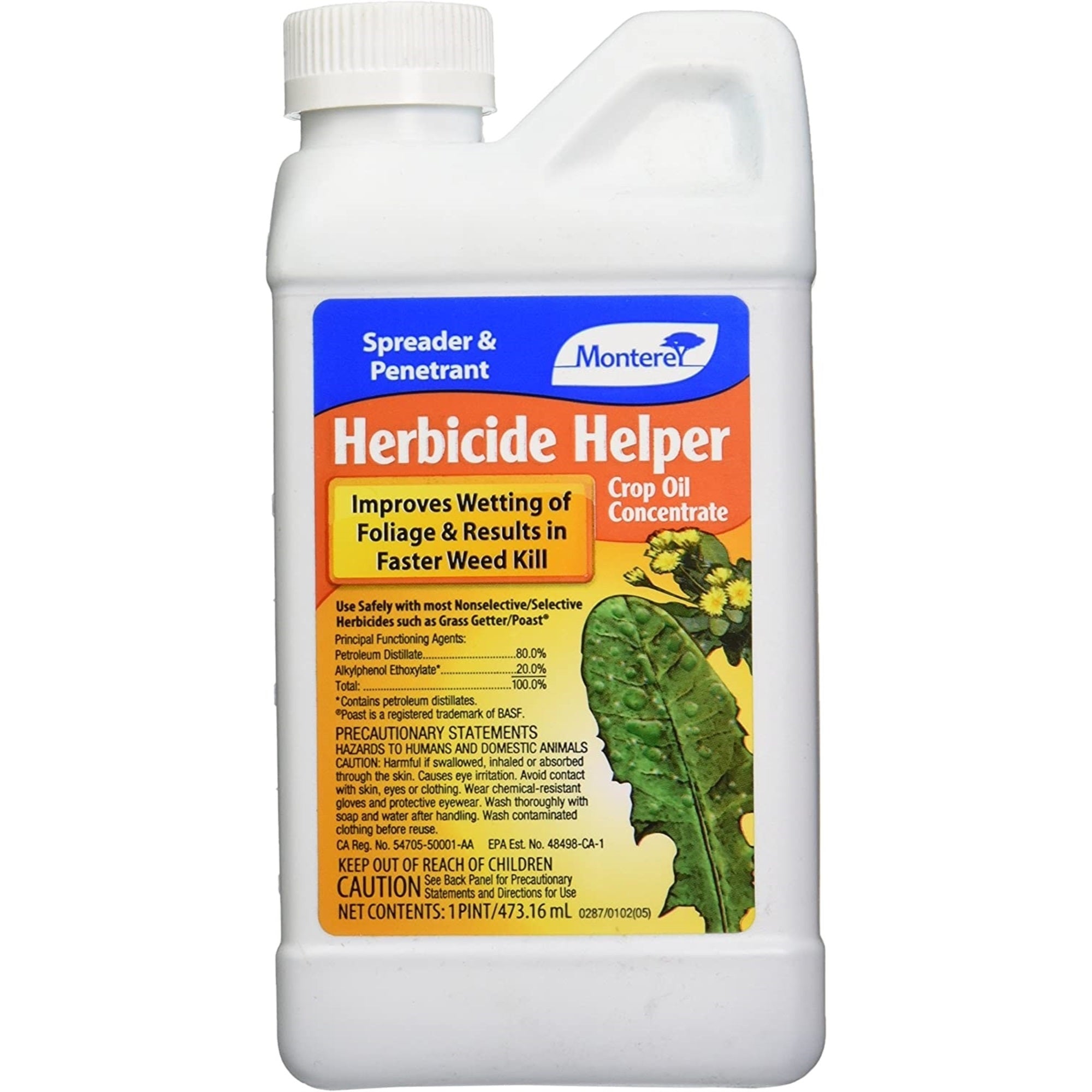Monterey Herbicide Helper Crop Oil Concentrate Spreader And Penetrant, 16 oz