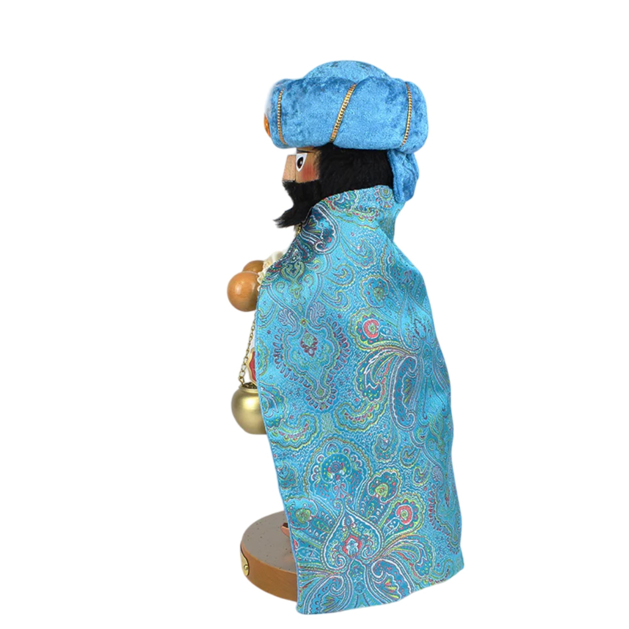 Steinbach Wooden Big Nutcracker, German Christmas Decoration, Three Wise Men Balthasar, 16"