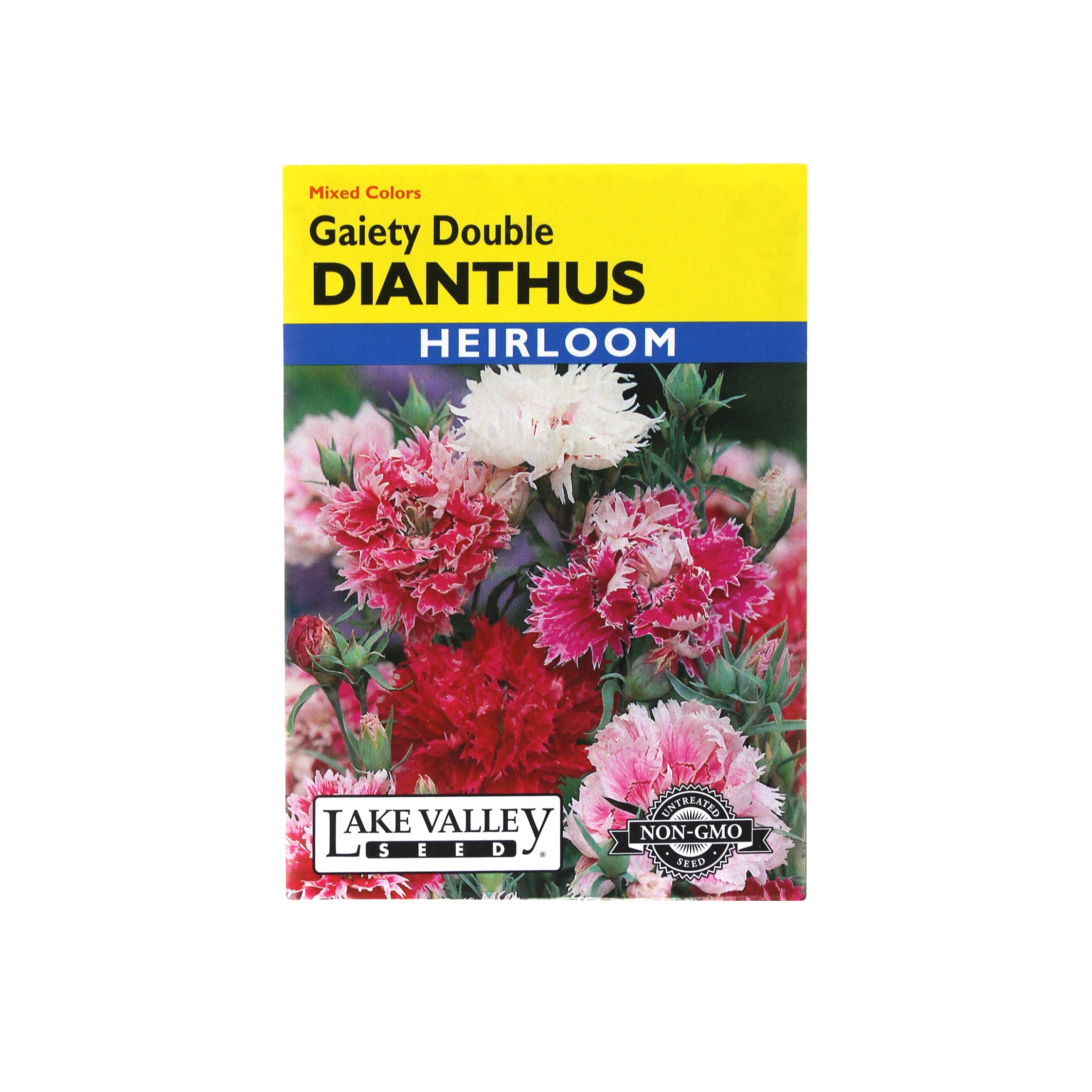Lake Valley Seed Dianthus, Gaiety Double Heirloom Mix, 0.5g