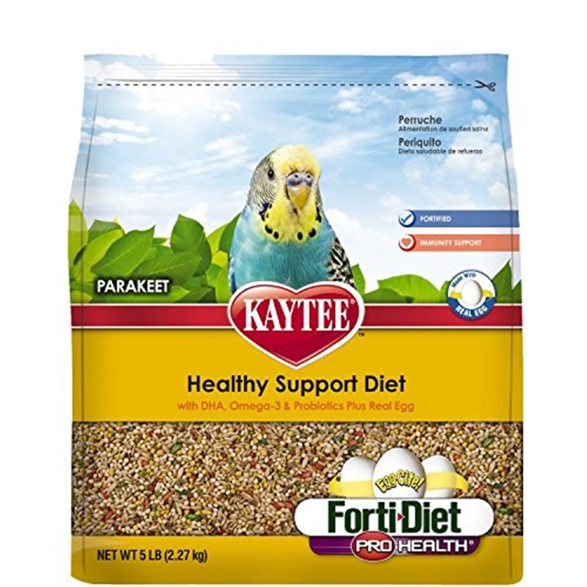 Kaytee Forti-Diet Egg-Cite! Parakeet Food, 5 lbs.