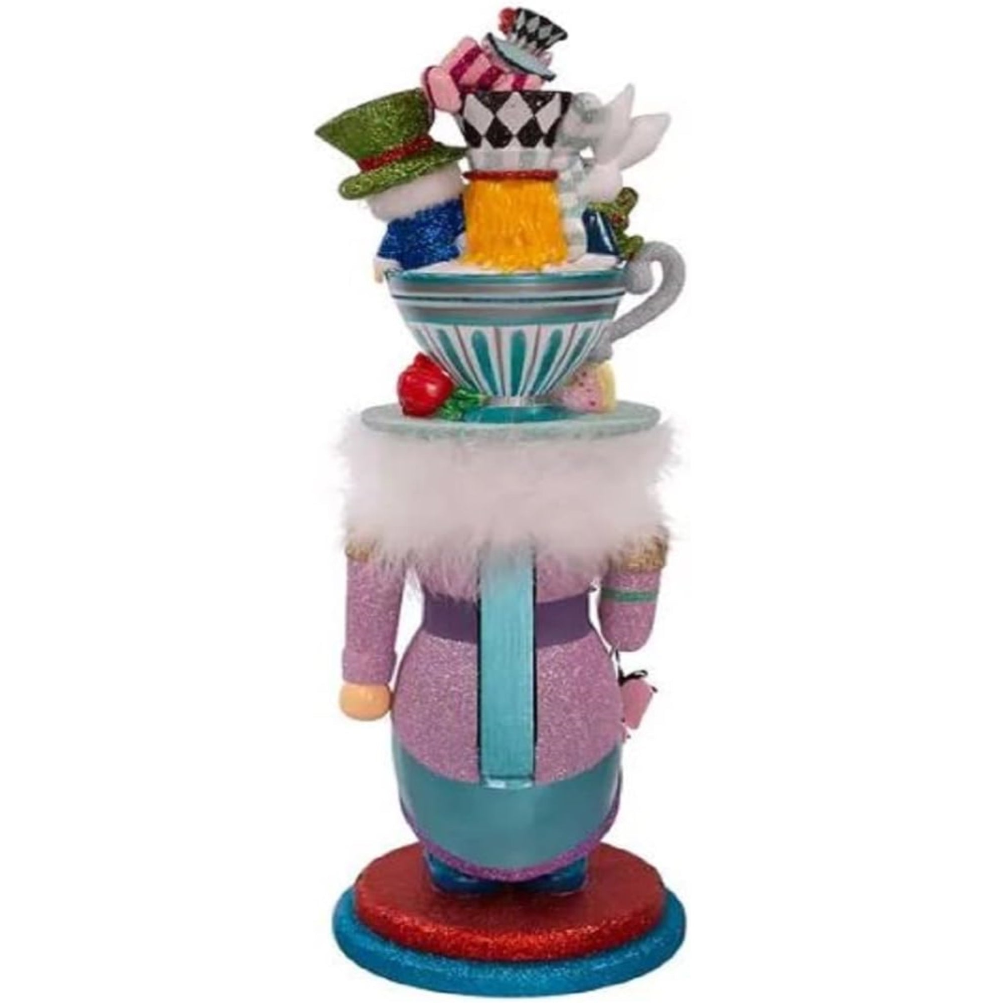 Kurt Adler Alice Teacup Party Hat Nutcracker, Multicolored, 24"