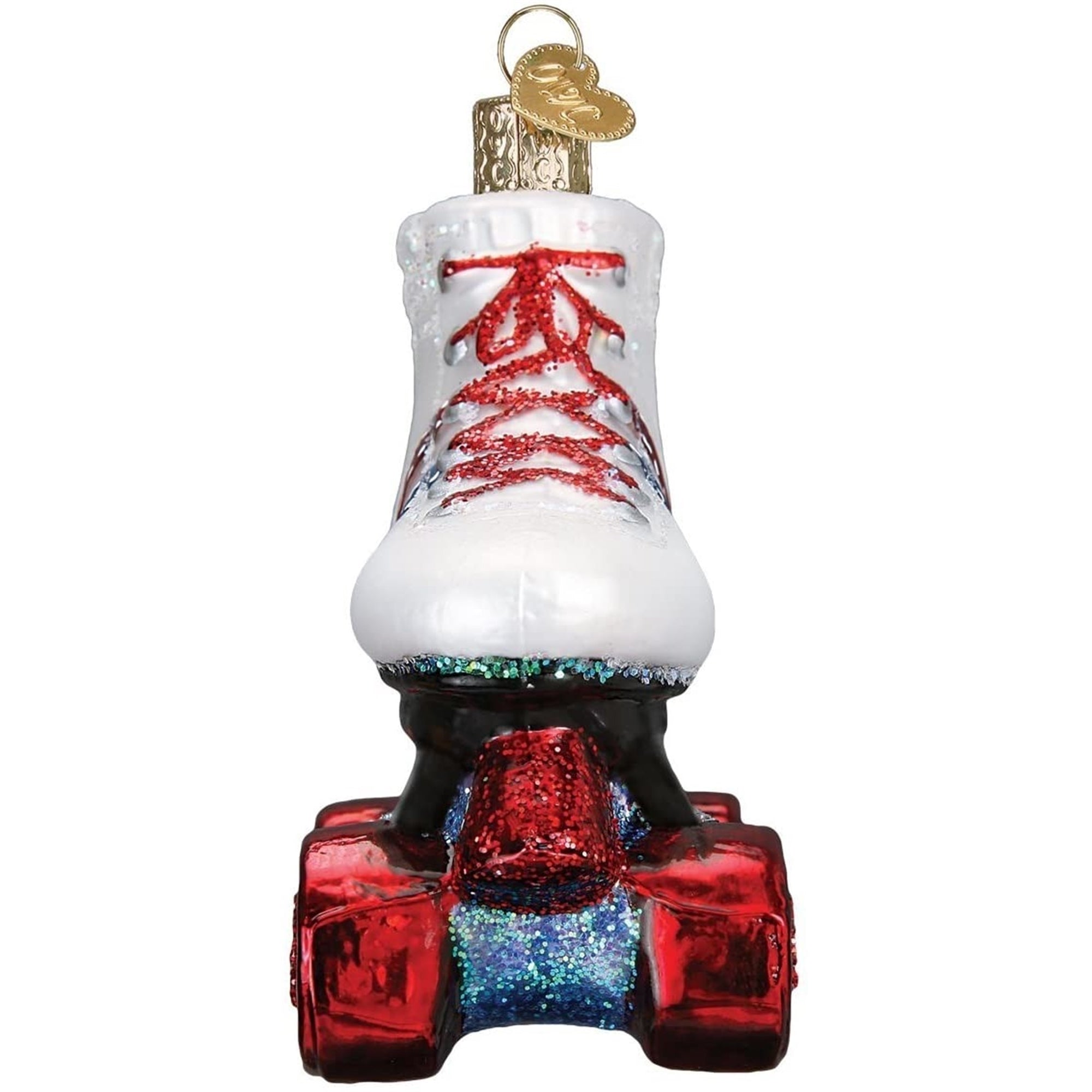 Old World Christmas Glass Blown Roller Skate Ornament