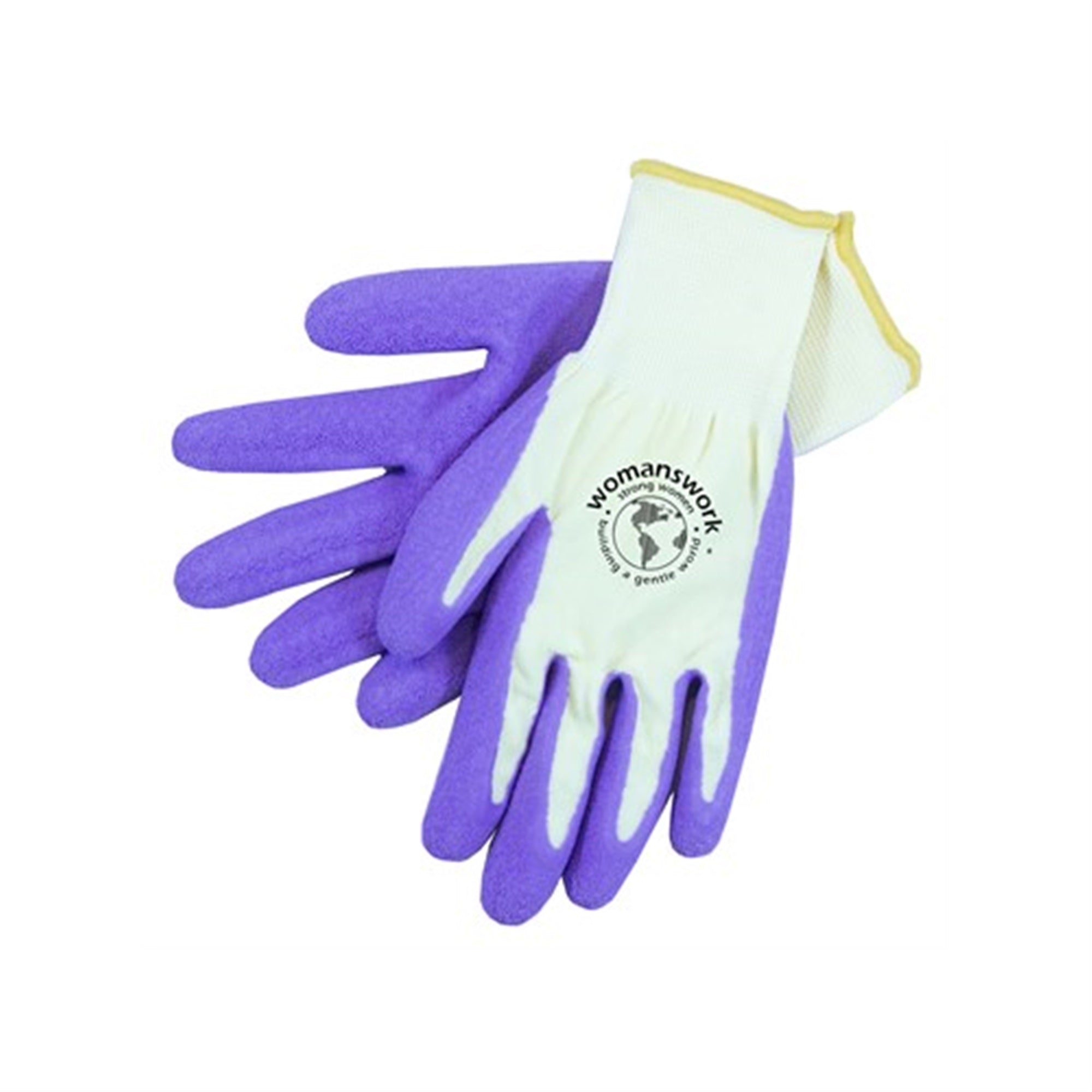 Womanswork 440PUR L Purple Form Fitting Weeder Gardening Gloves, Large