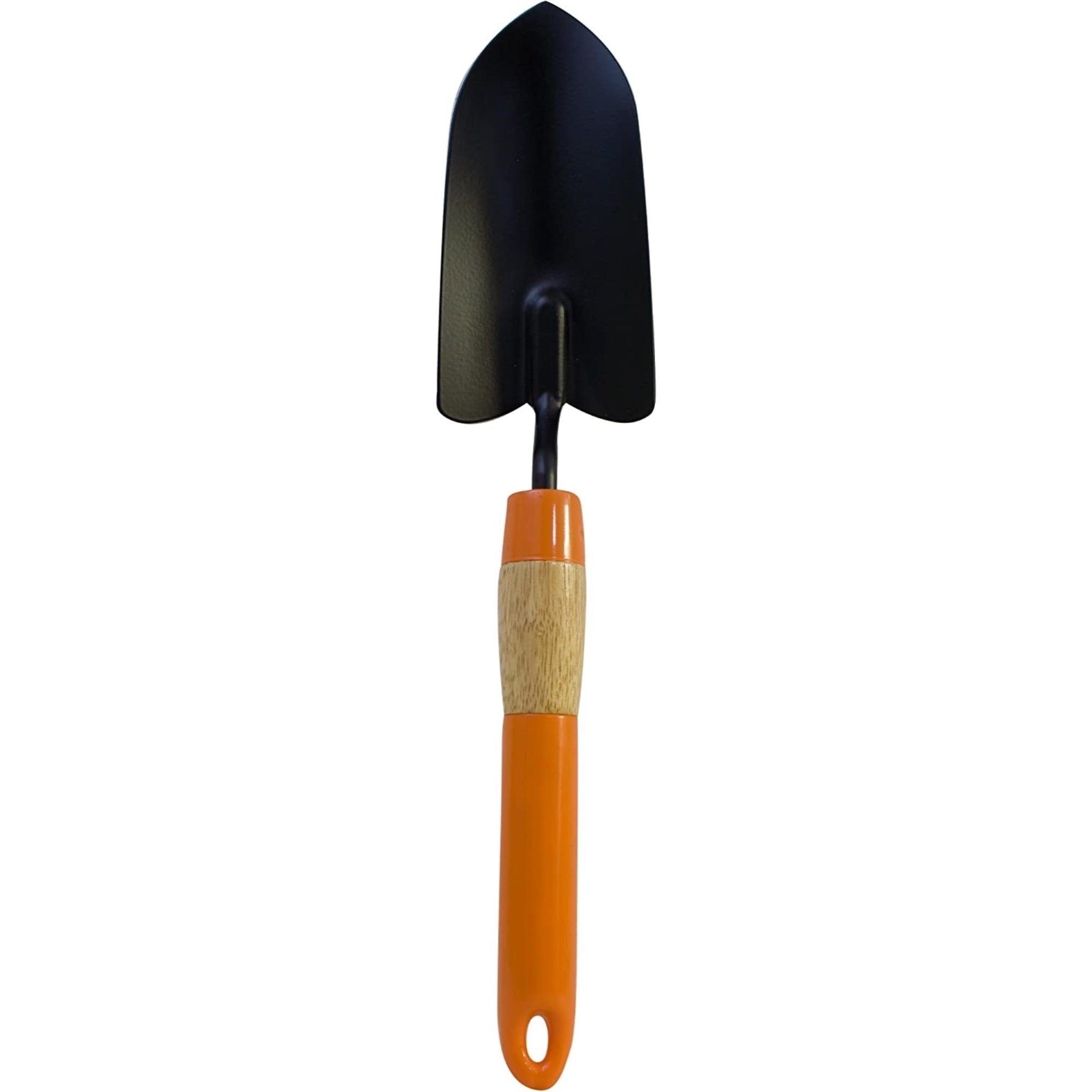 FlexrakeTrowel with Black Powder-Coated Head & Contoured Handle for Gardening