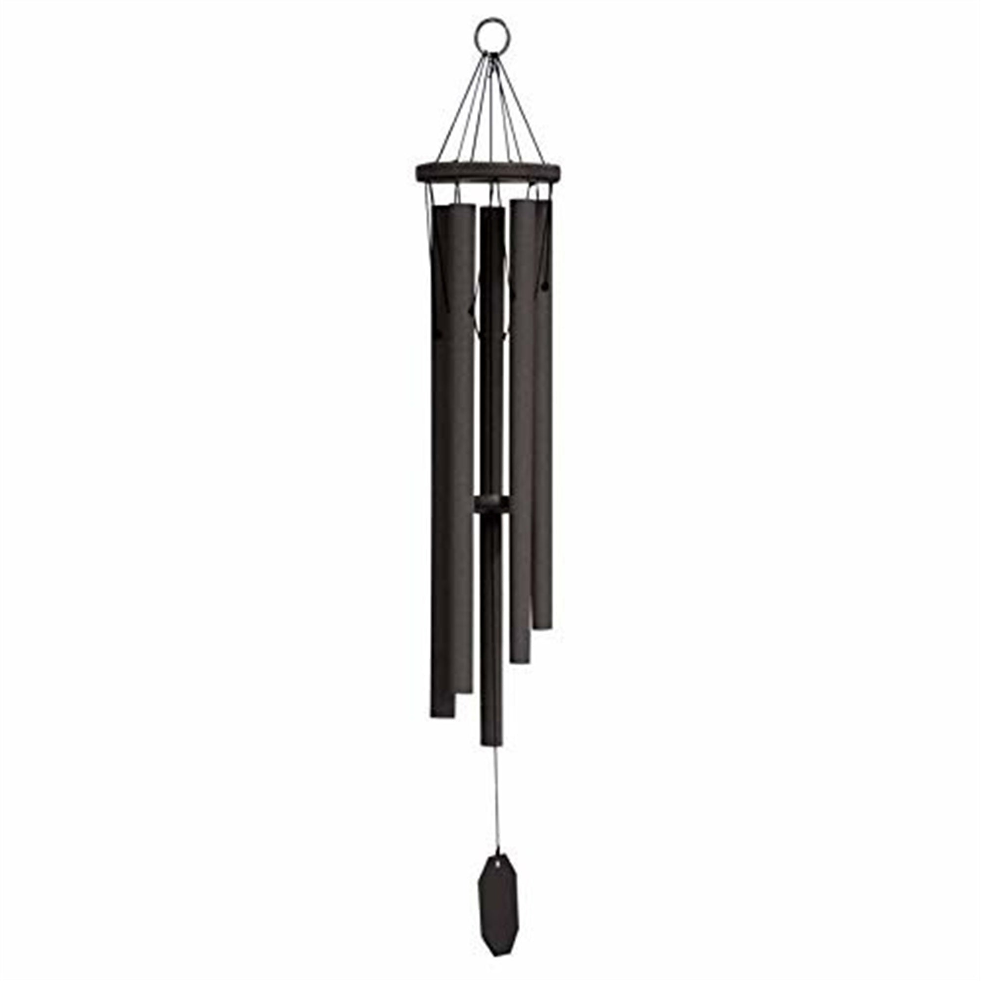 Lambright Chimes Zephyr Valley Wind Chime - Amish Handcrafted Country Chime, Black, 37"