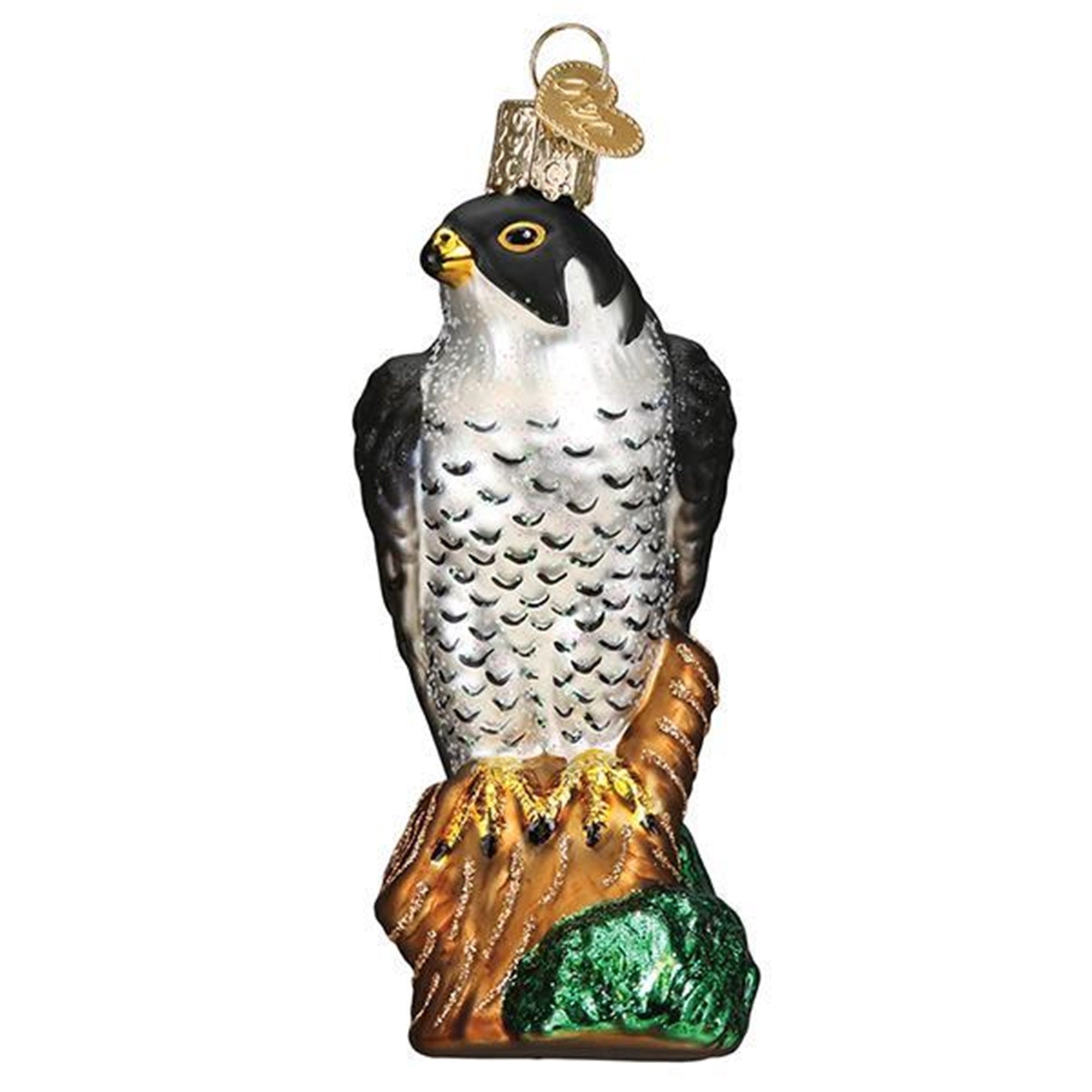 Old World Christmas Glass Blown Ornament Peregrine Falcon