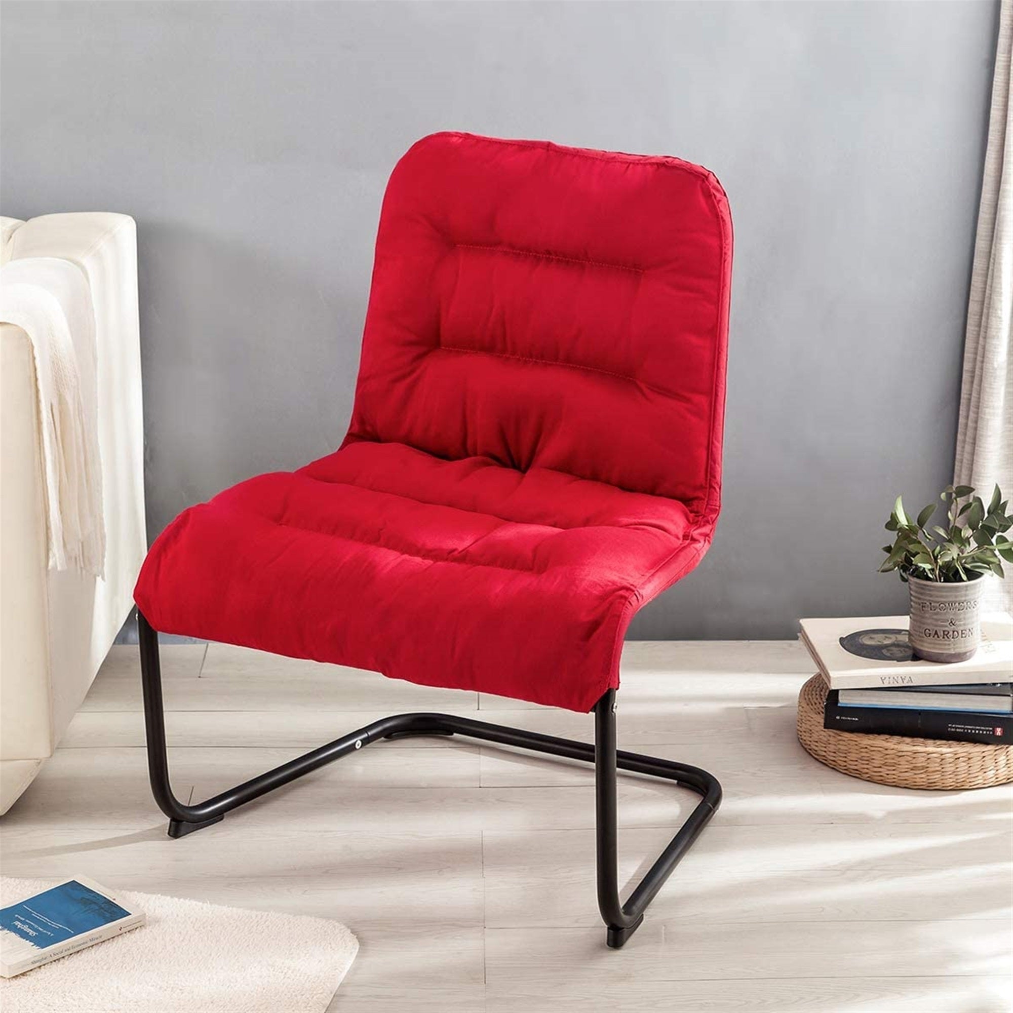 Zenree Comfy Modern Desk Bedroom Dorm Chair, Soft Cushion, Light Frame