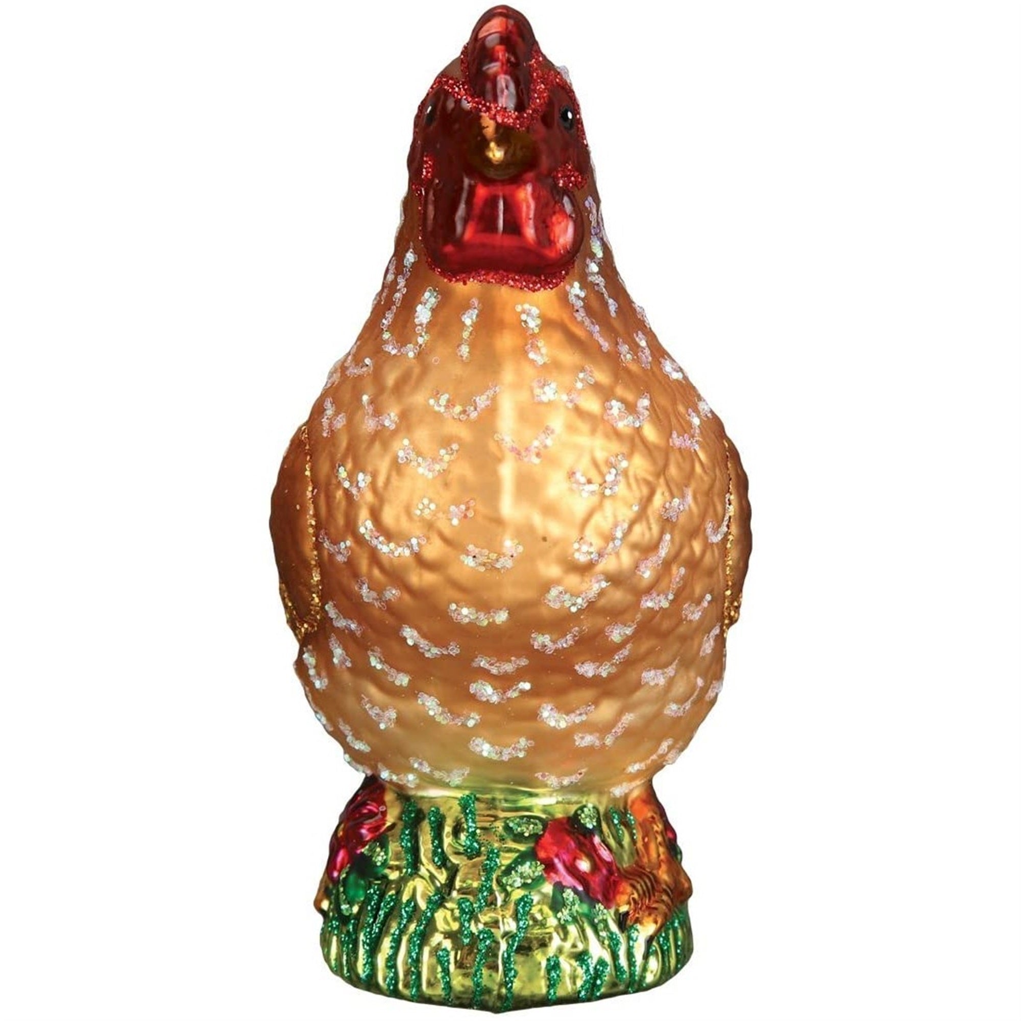 Old World Christmas Blown Glass Christmas Ornament, Spring Chicken