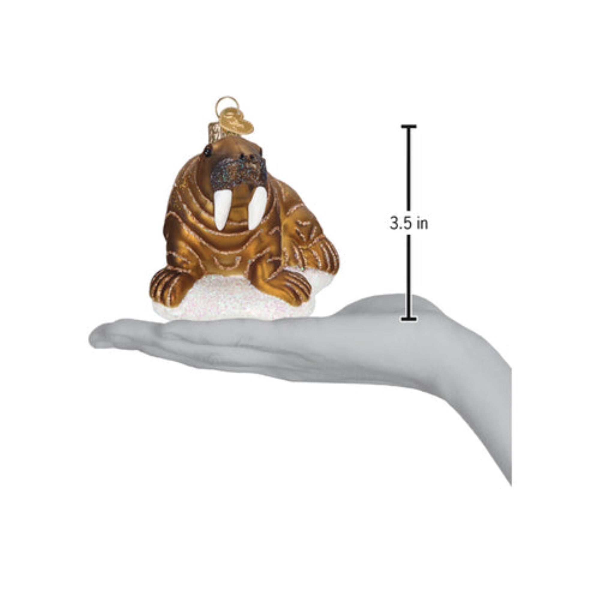 Old World Christmas Walrus Blown Glass Holiday Ornament For Tree