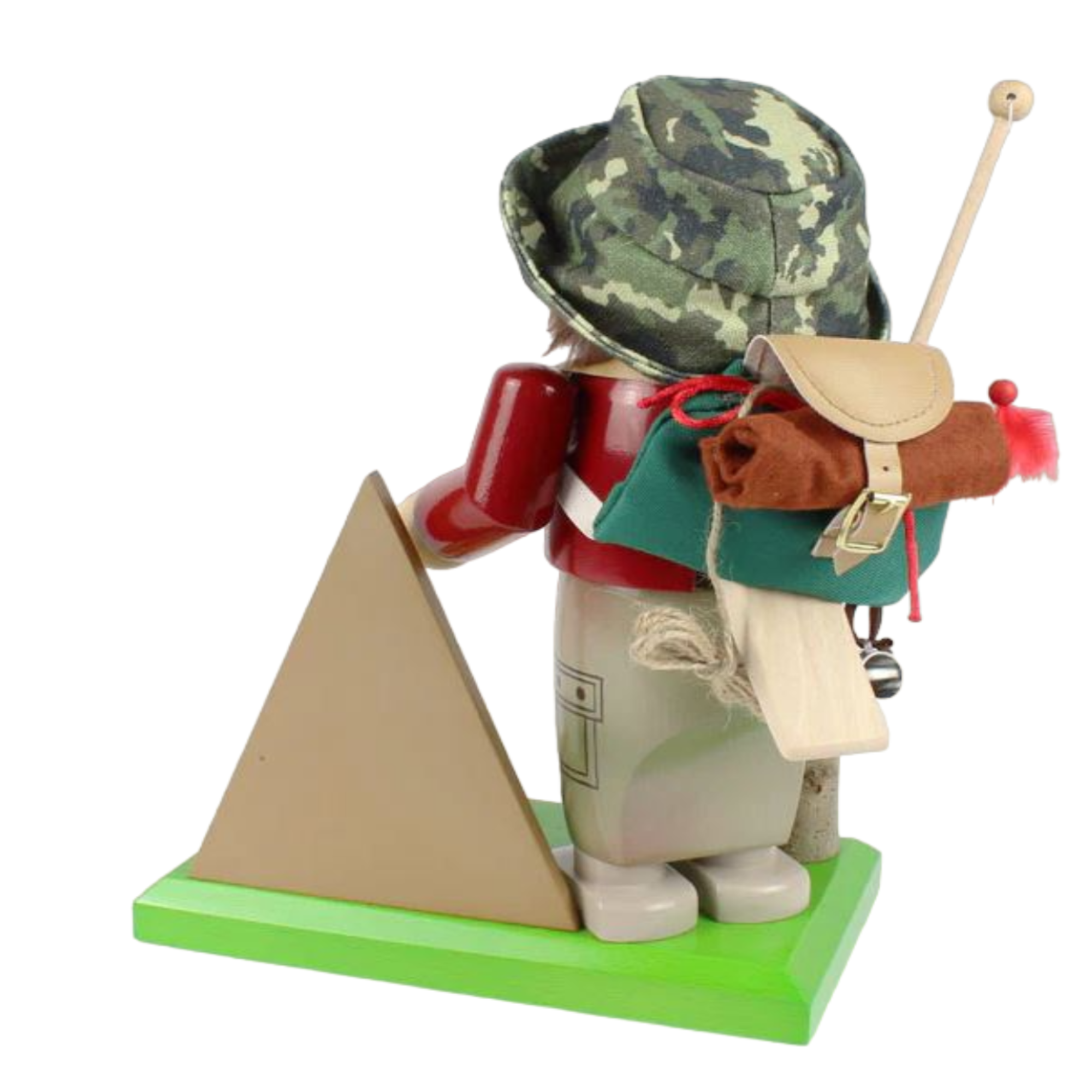 Steinbach Wooden Chubby Nutcracker, German Christmas Decoration, Camper 10.5"