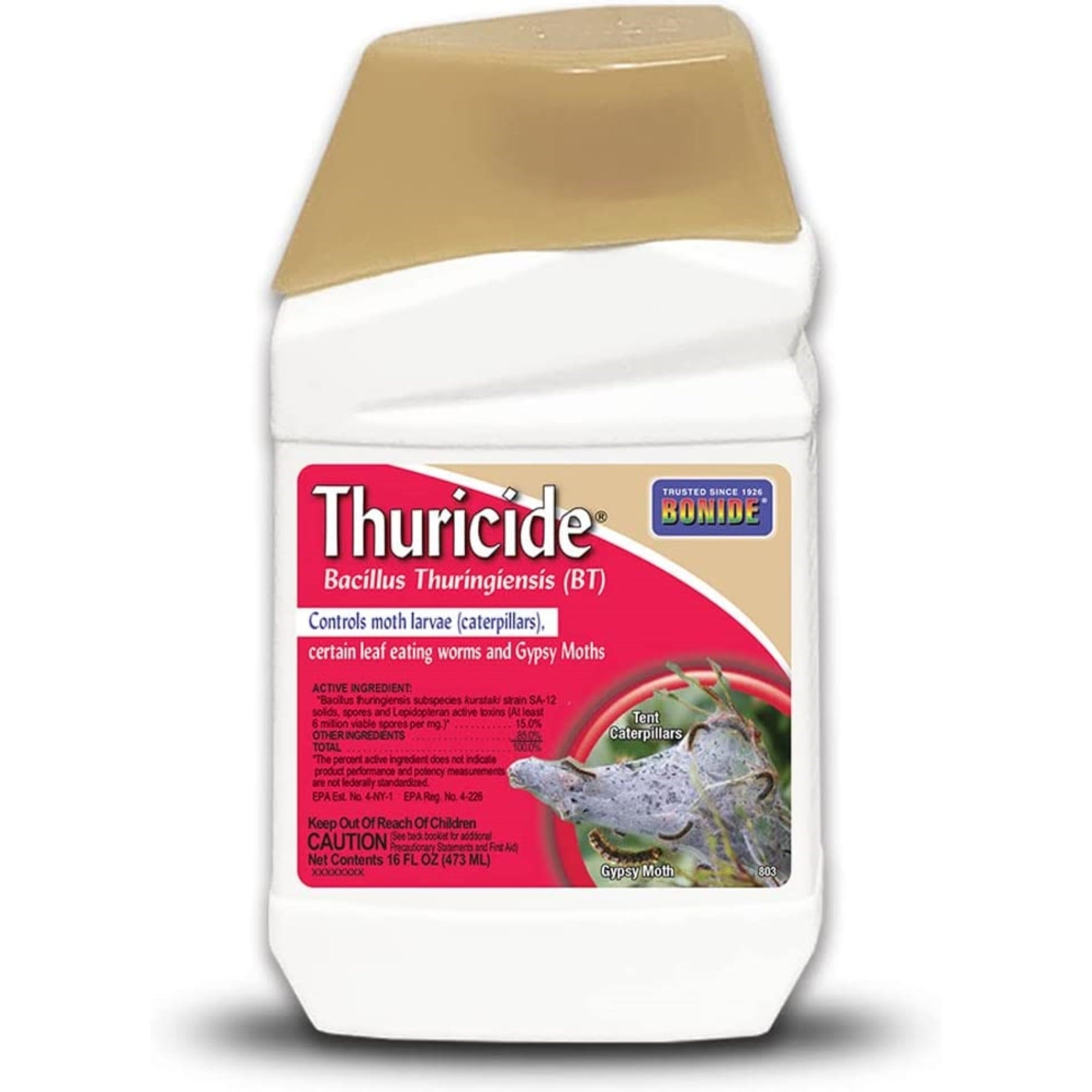 Bonide Thuricide Liquid Insect Control, Concentrate 16 oz