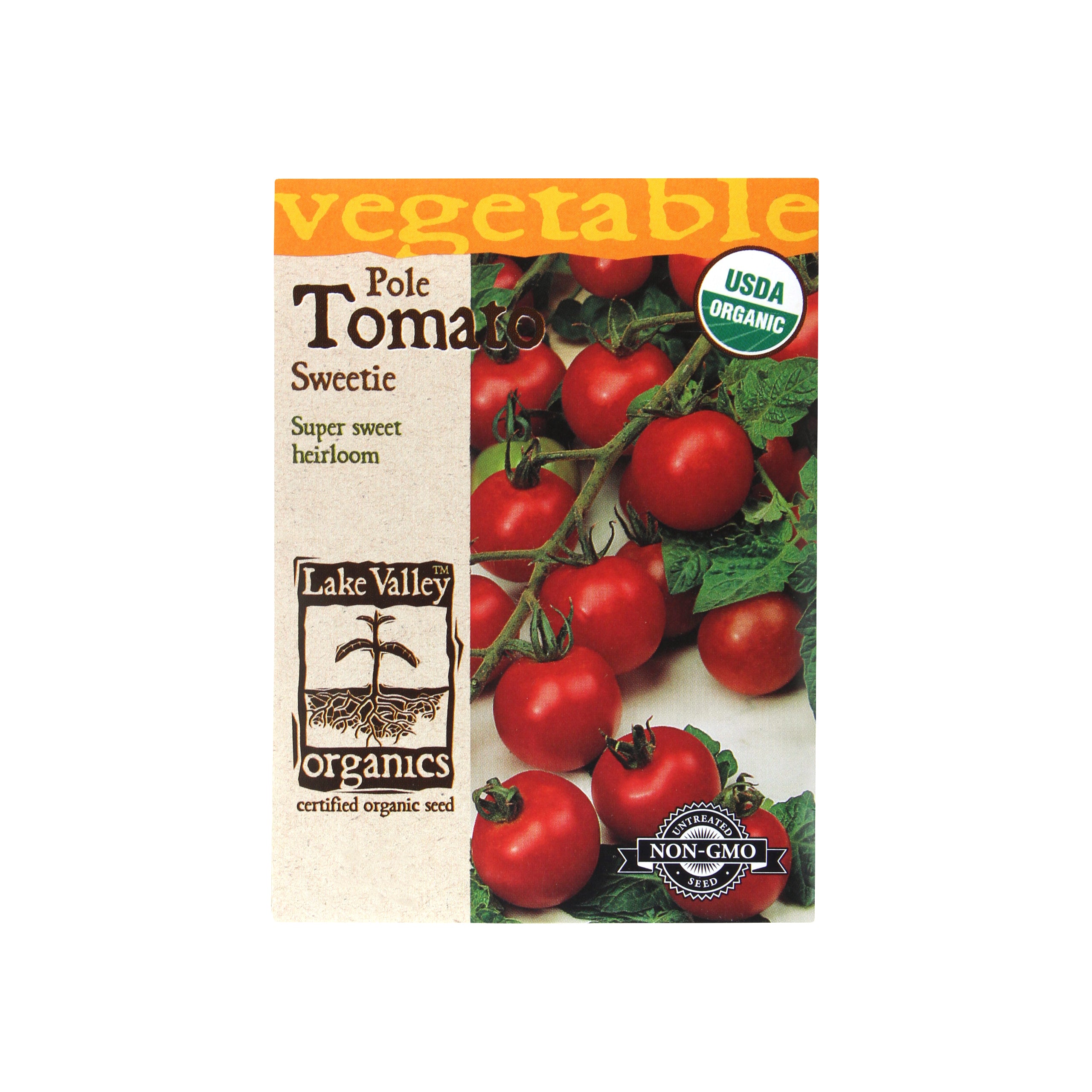 Lake Valley Seed Organic Tomato (Pole) Sweetie, 0.20g