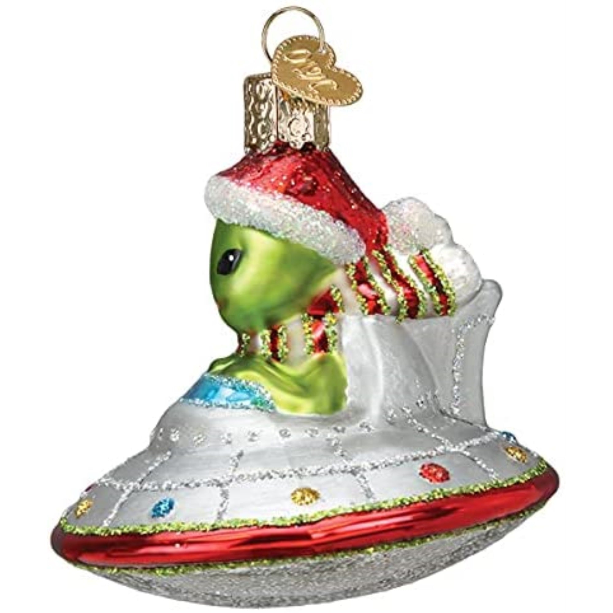 Old World Christmas Glass Blown Tree Ornament, Christmas UFO