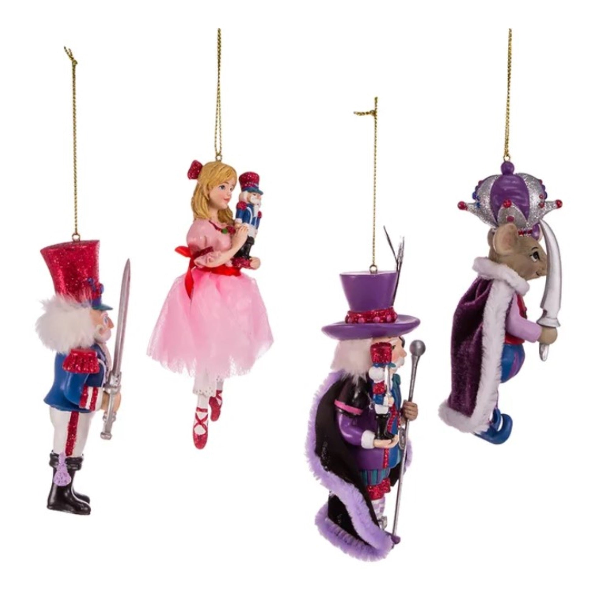Kurt Adler Ornament For Christmas Tree, Nutcracker Suite (4 piece set)